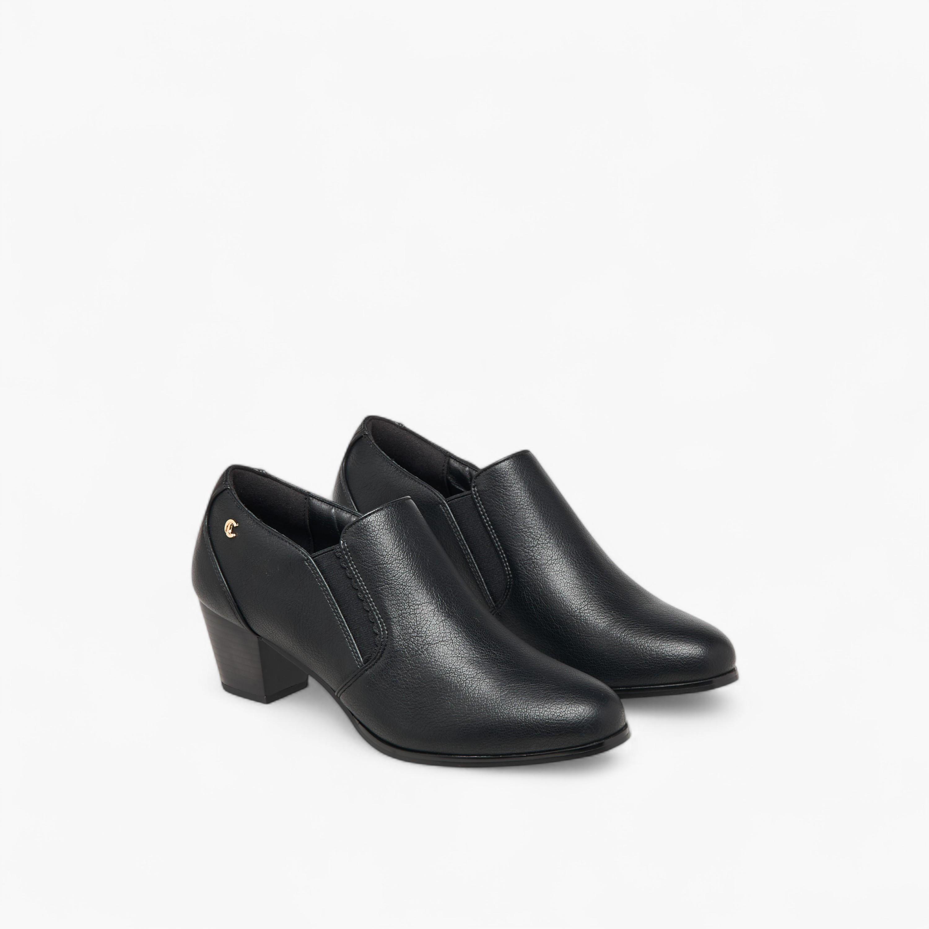 بوت سهل الارتداء كاحل منخفض بكعب سميك للنساء من لو كونفورت-women-shoes-boots-image-1
