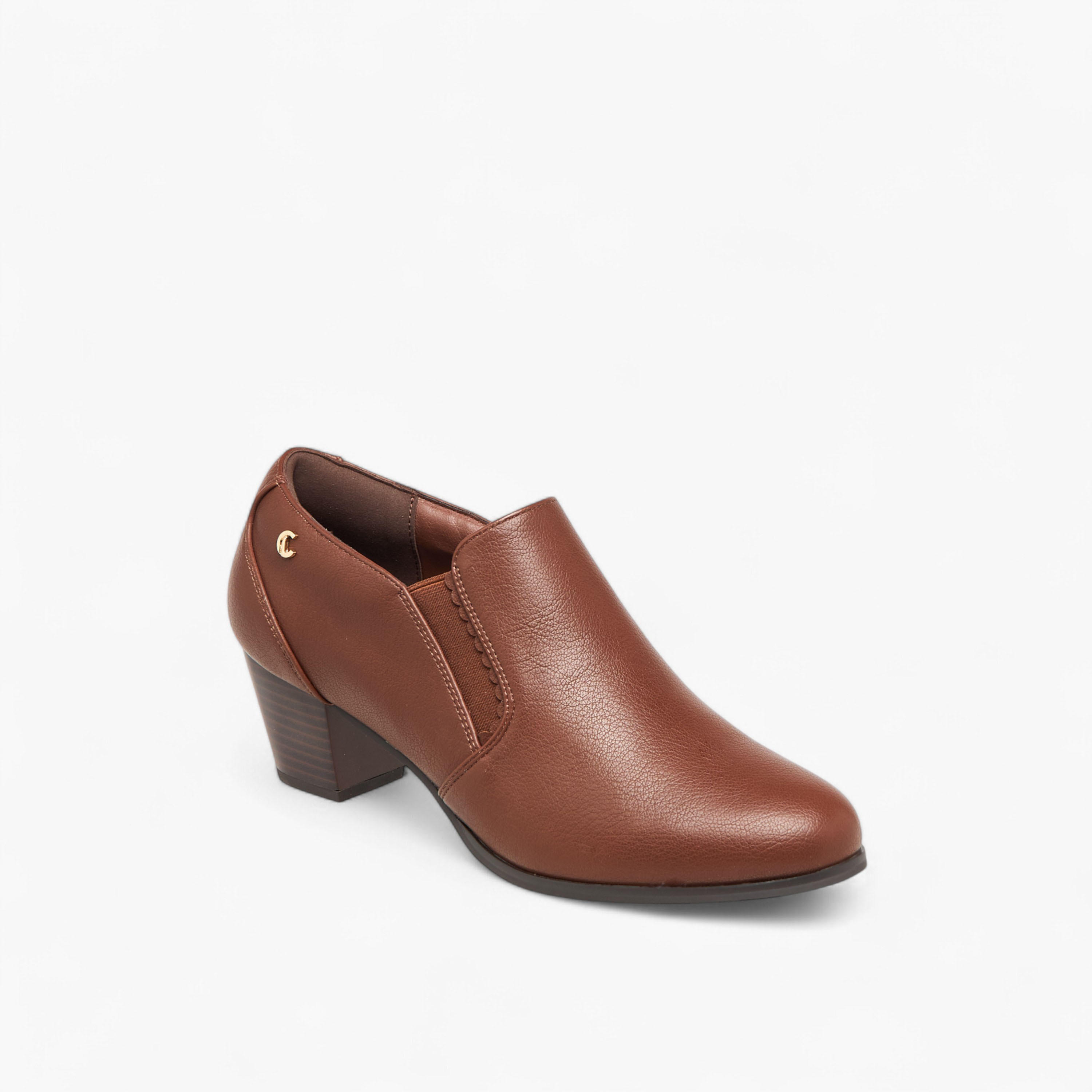 Le Confort Women's Low Ankle Block Heel Slip-On Boots-women-shoes-boots-image-2