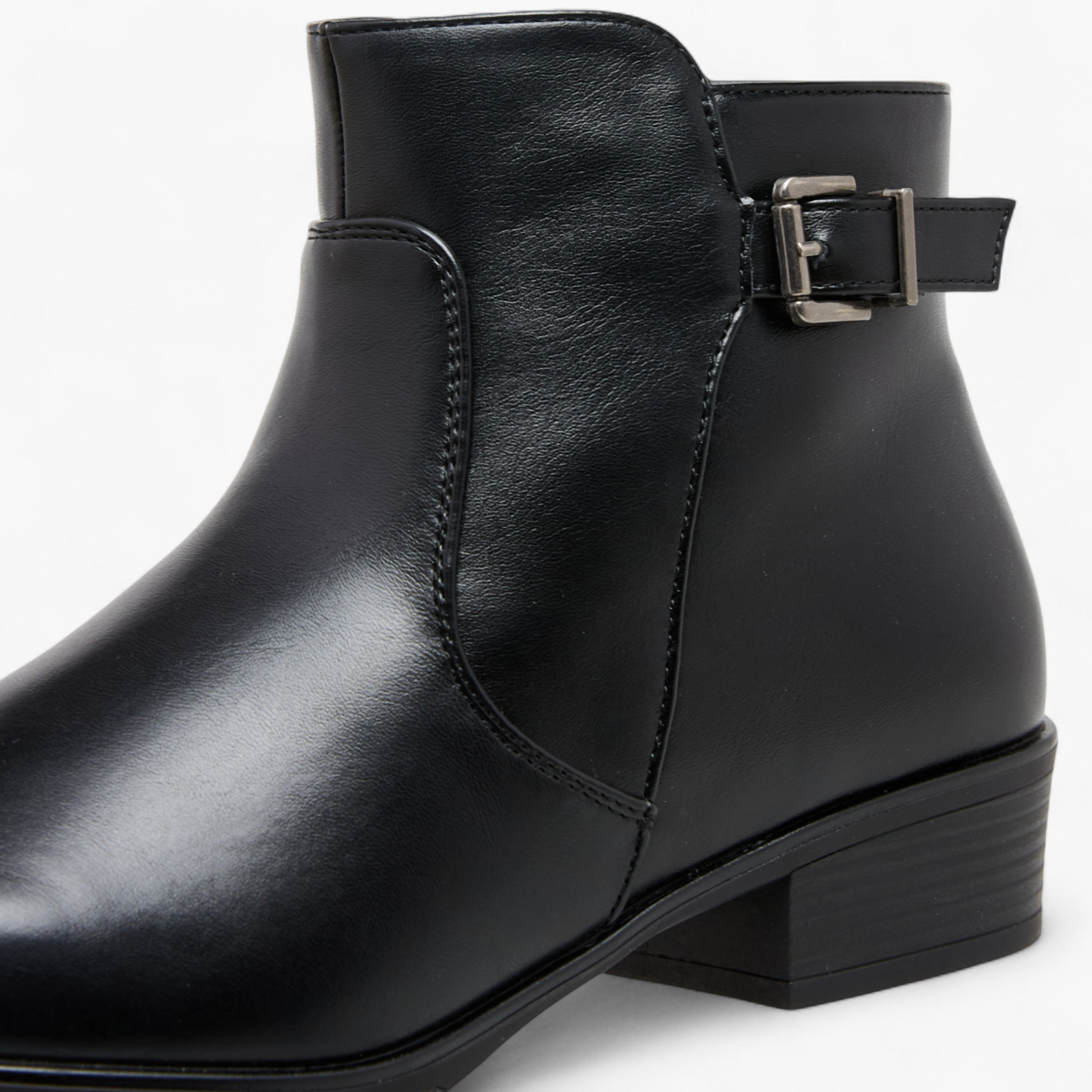 بوت كاحل بزينة فيونكة وكعب سميك وسحاب إغلاق للنساء من سيليست-women-shoes-boots-image-4