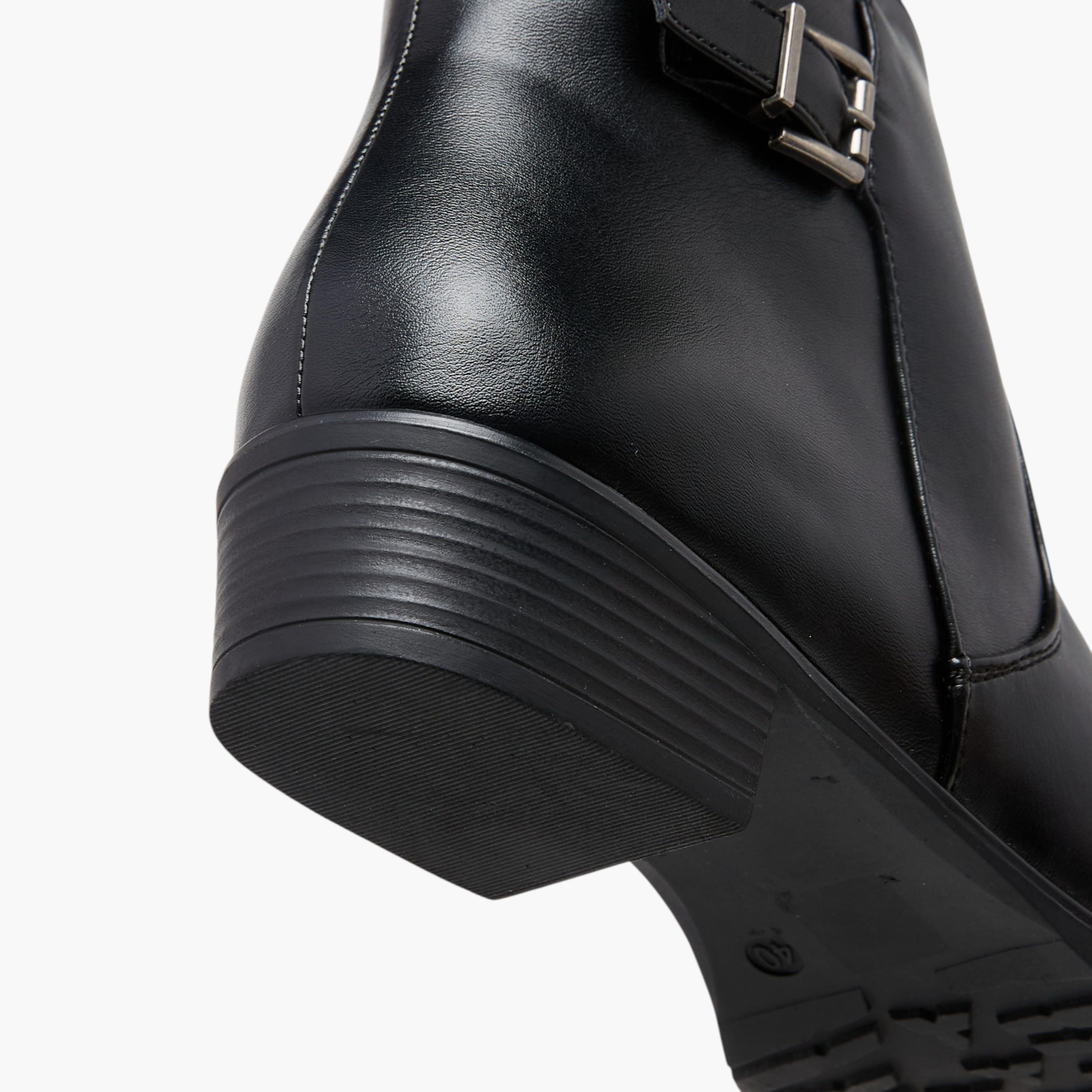 بوت كاحل بزينة فيونكة وكعب سميك وسحاب إغلاق للنساء من سيليست-women-shoes-boots-image-5