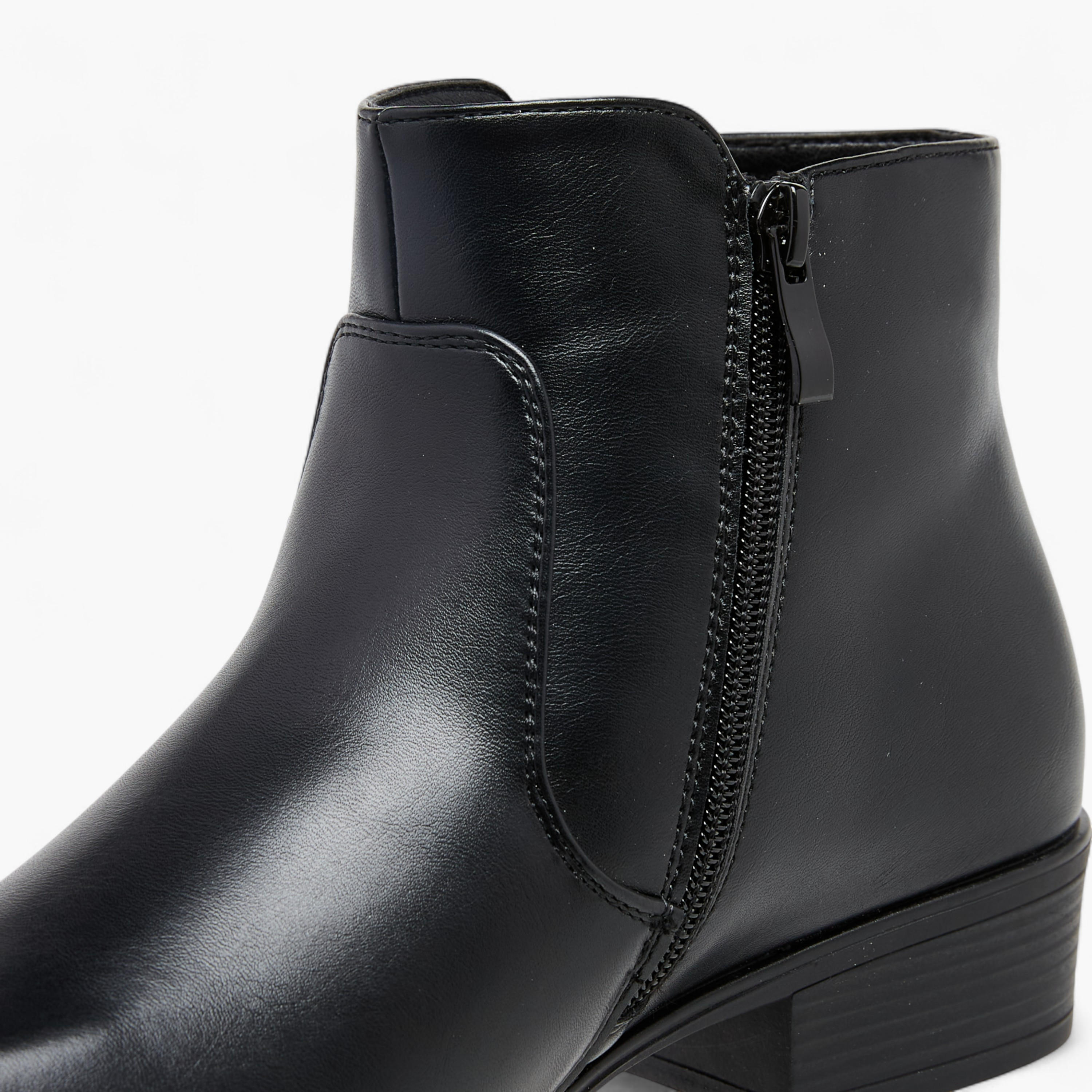 بوت كاحل بزينة فيونكة وكعب سميك وسحاب إغلاق للنساء من سيليست-women-shoes-boots-image-6