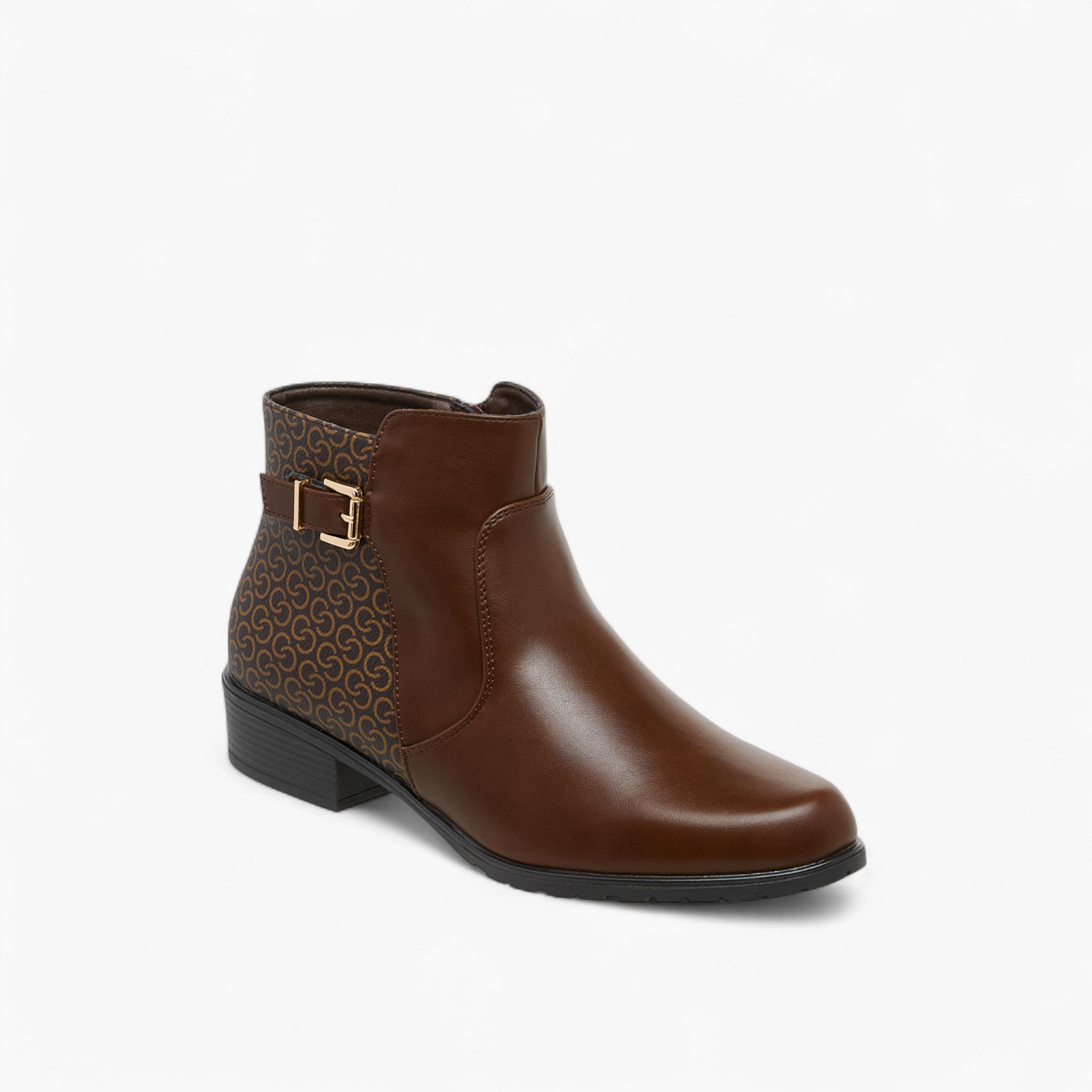 بوت كاحل بزينة فيونكة وكعب سميك وسحاب إغلاق للنساء من سيليست-women-shoes-boots-image-2