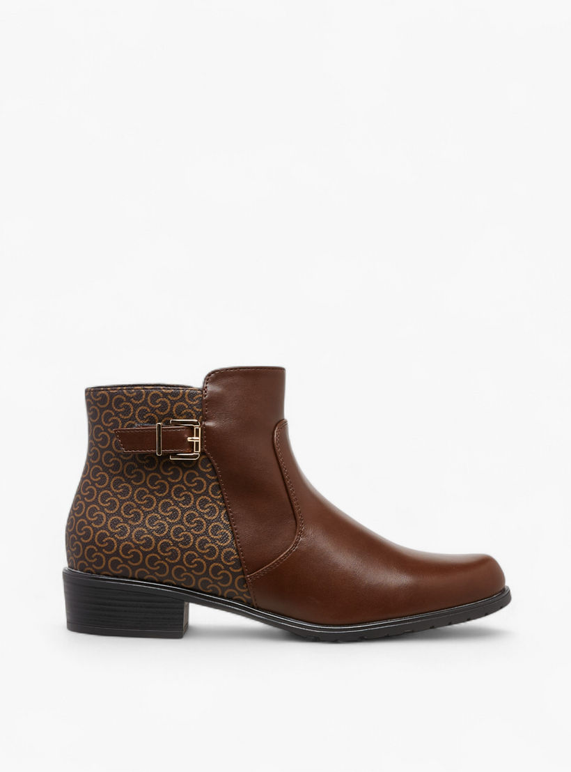 بوت كاحل بزينة فيونكة وكعب سميك وسحاب إغلاق للنساء من سيليست-women-shoes-boots-image-3