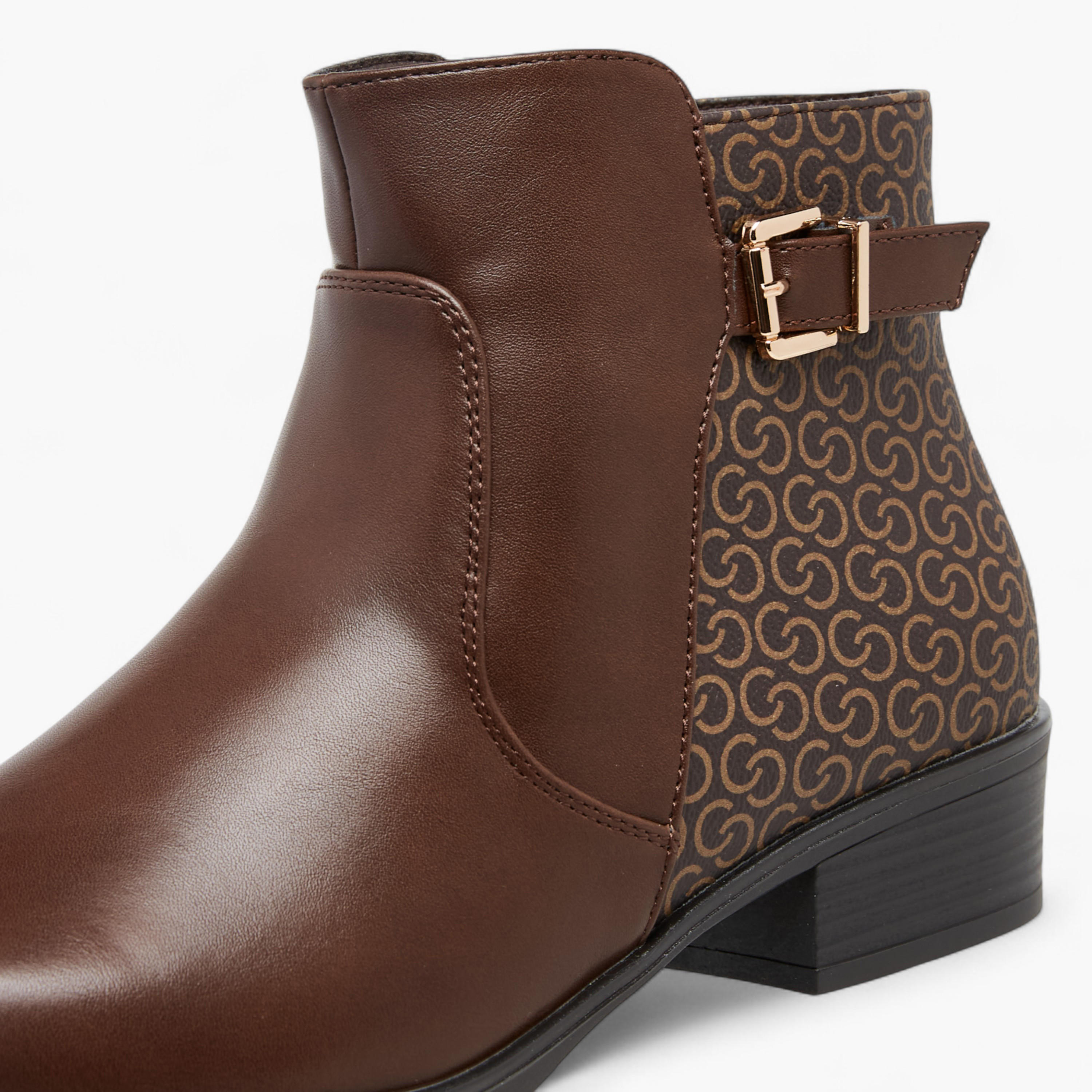 بوت كاحل بزينة فيونكة وكعب سميك وسحاب إغلاق للنساء من سيليست-women-shoes-boots-image-6