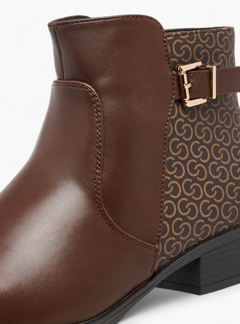 بوت كاحل بزينة فيونكة وكعب سميك وسحاب إغلاق للنساء من سيليست-women-shoes-boots-image-6
