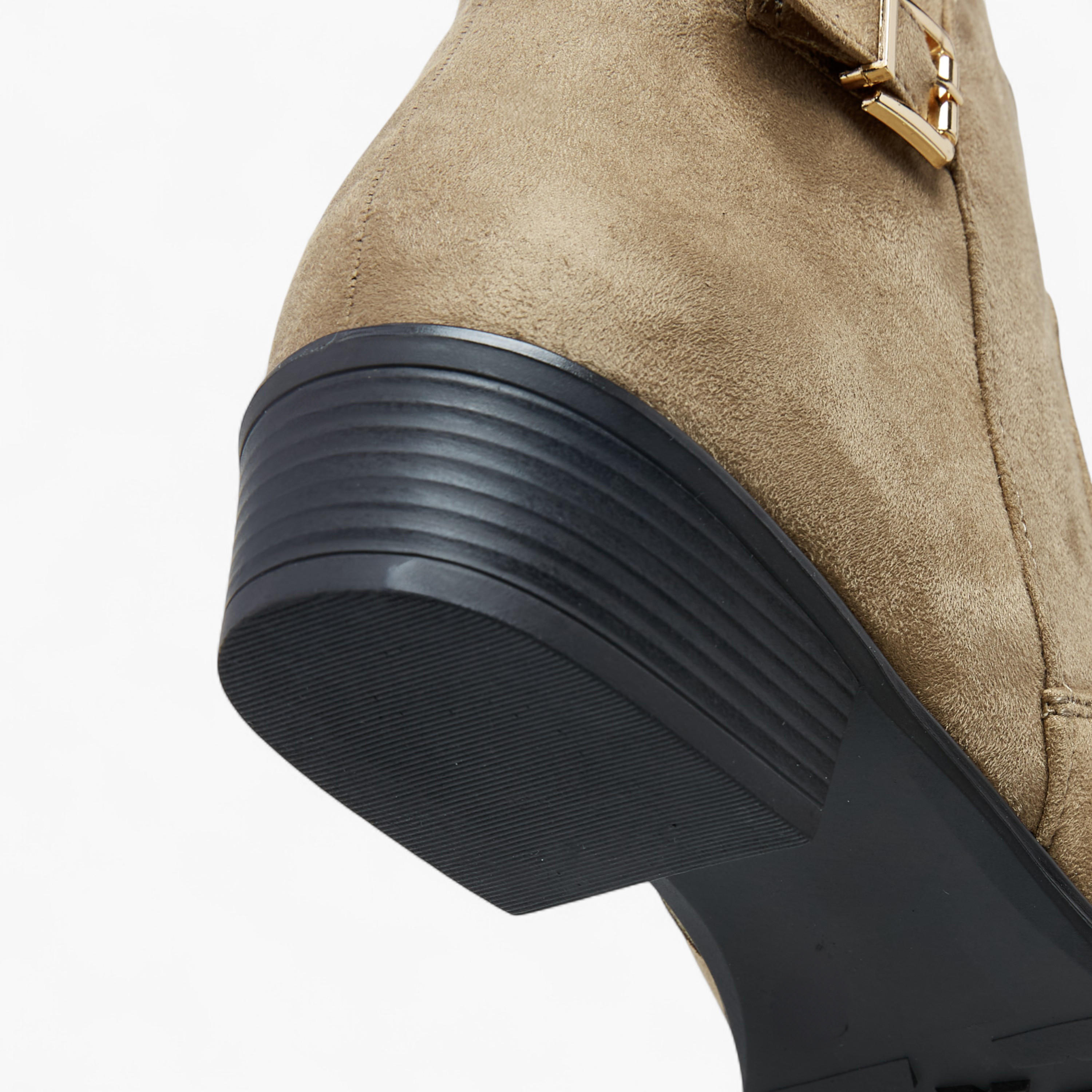 بوت كاحل بزينة فيونكة وكعب سميك وسحاب إغلاق للنساء من سيليست-women-shoes-boots-image-5