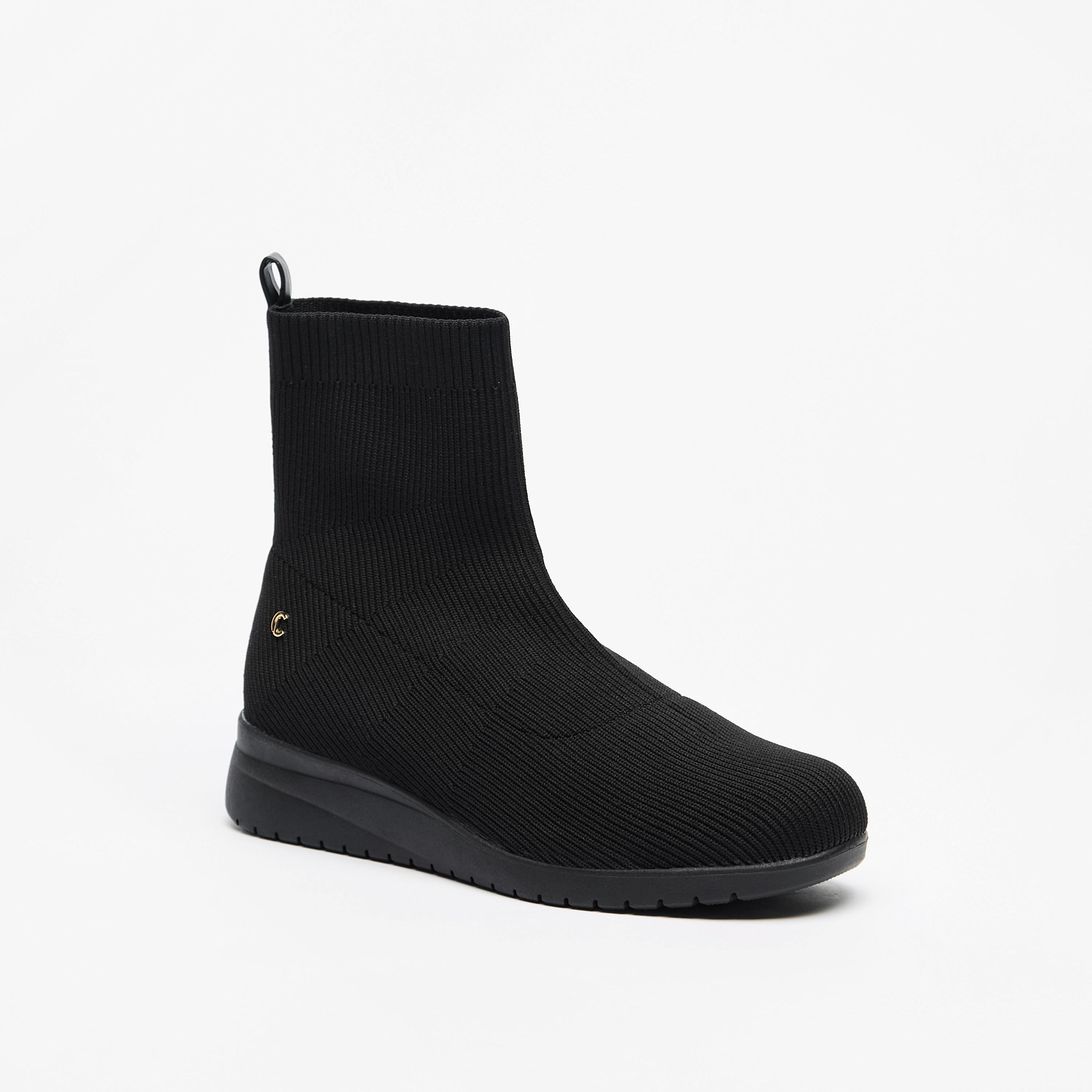 بوت بارز الملمس وسهل الارتداء للكاحل من لو كونفورت-women-shoes-boots-image-1