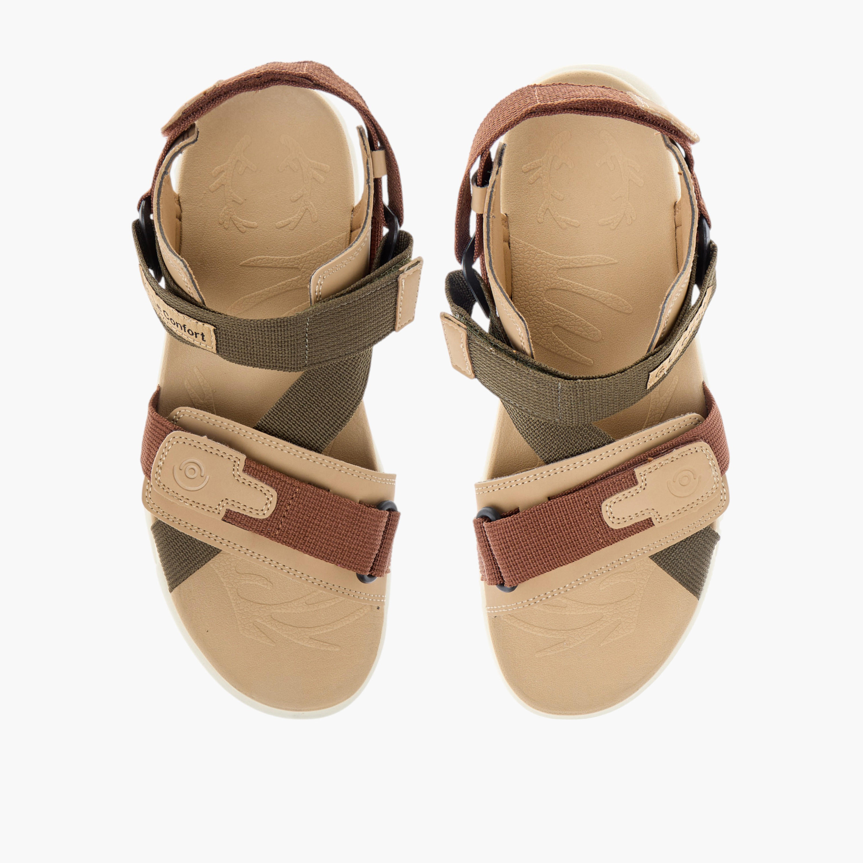 صندل خفيف مريح بارز الملمس بشريط إغلاق لاصق من  لوكونفورت-men-shoes-sandals-image-1