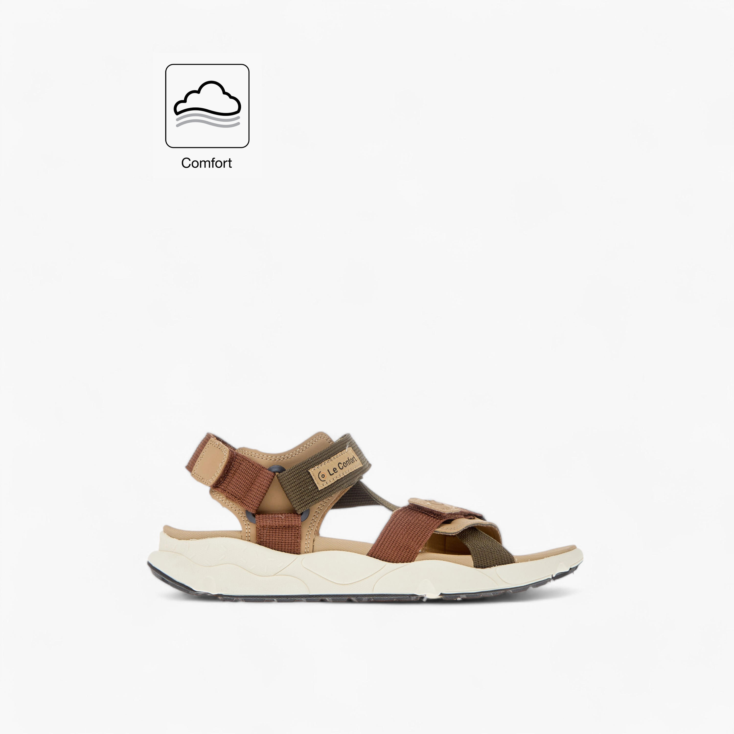 صندل خفيف مريح بارز الملمس بشريط إغلاق لاصق من  لوكونفورت-men-shoes-sandals-image-2