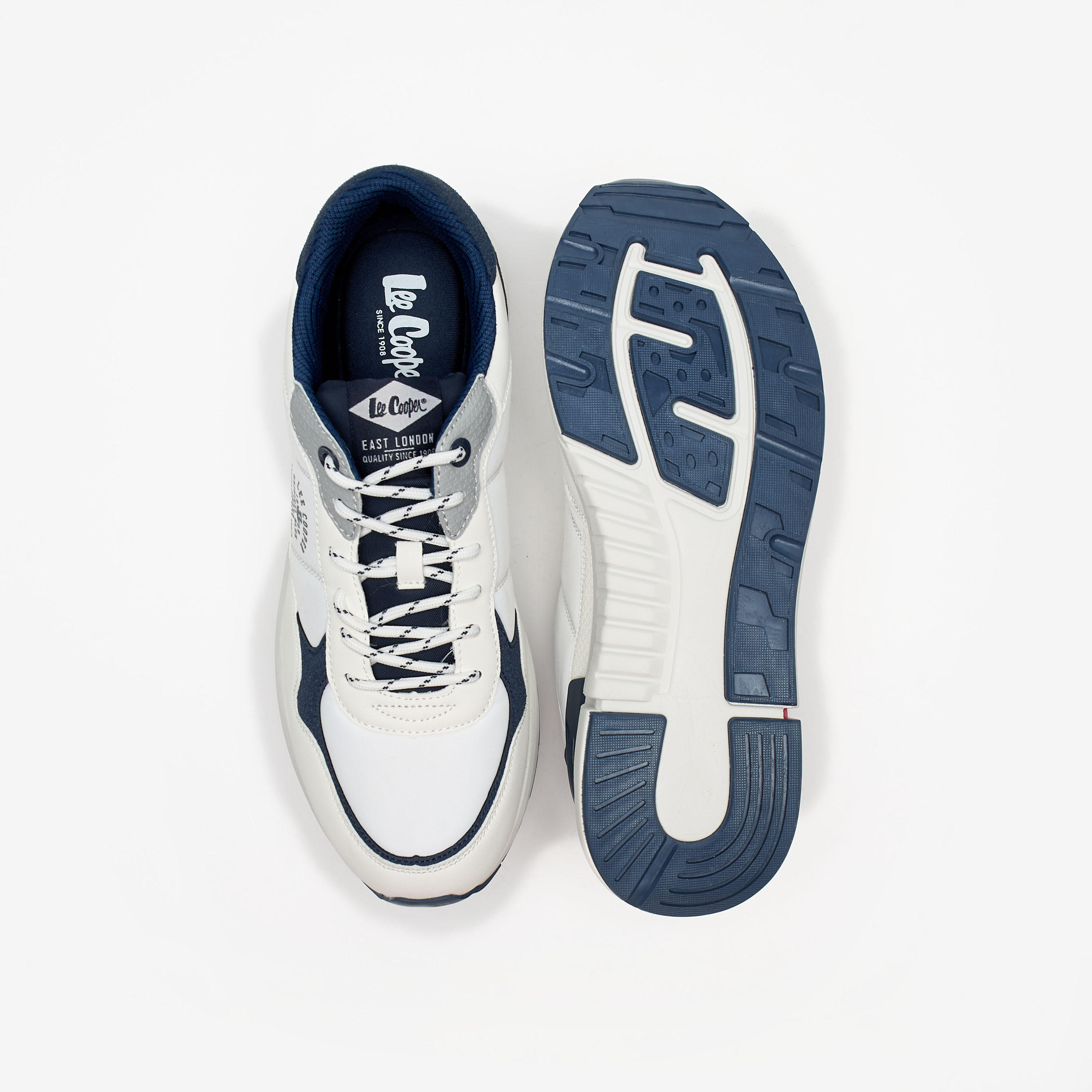 حذاء سنيكرز بقوالب ملوّنة ورباط إغلاق للرجال من لي كوبر-men-shoes-sneakers-image-4
