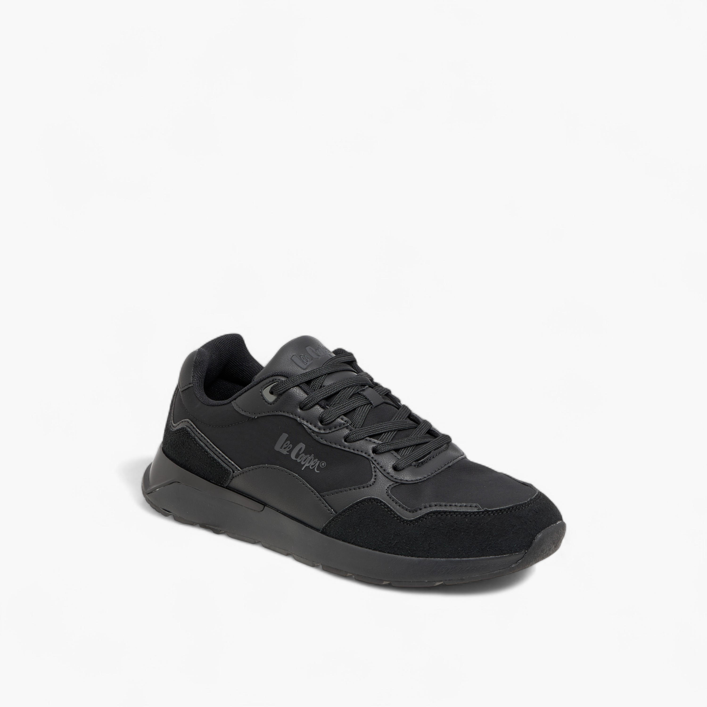 Lee Cooper Men's Panelled Sneakers with Lace-Up Closure-men-shoes-sneakers-image-2