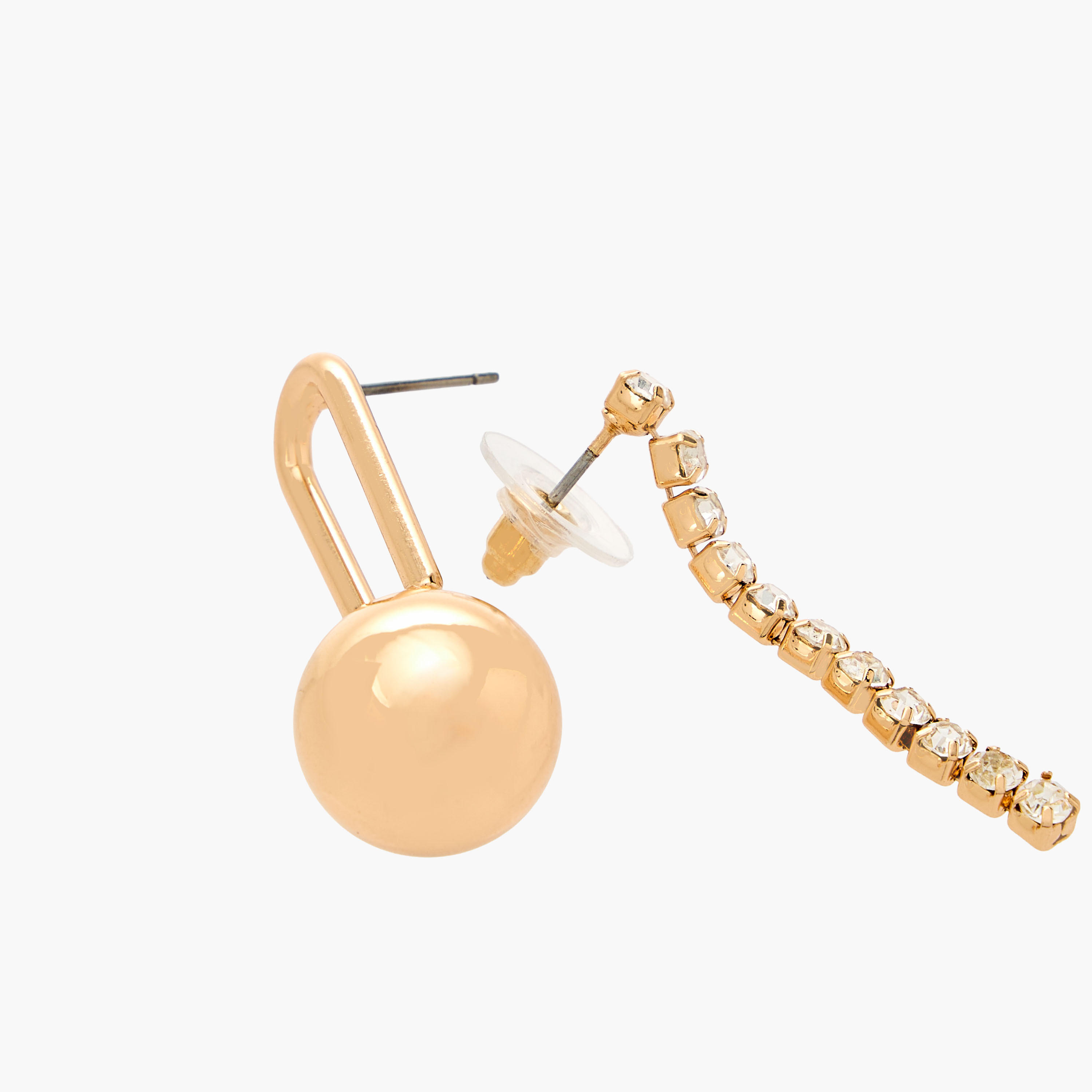 Flora Bella Pack of 2 Gold Tone Assorted Earrings with Pushback Closure-women-watchesandjewellery-jewellery-earrings-image-4
