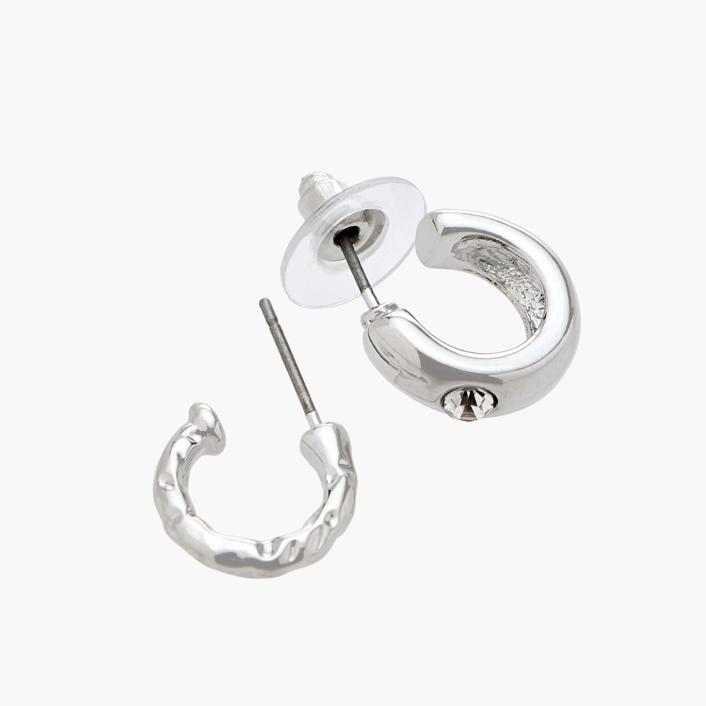 Flora Bella Pack of 9 Metallic Earrings with Pushback Closure-women-watchesandjewellery-jewellery-earrings-image-4