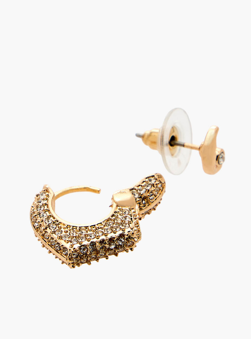 Flora Bella Pack of 9 Gold Tone Assorted Earrings-women-watchesandjewellery-jewellery-earrings-image-4