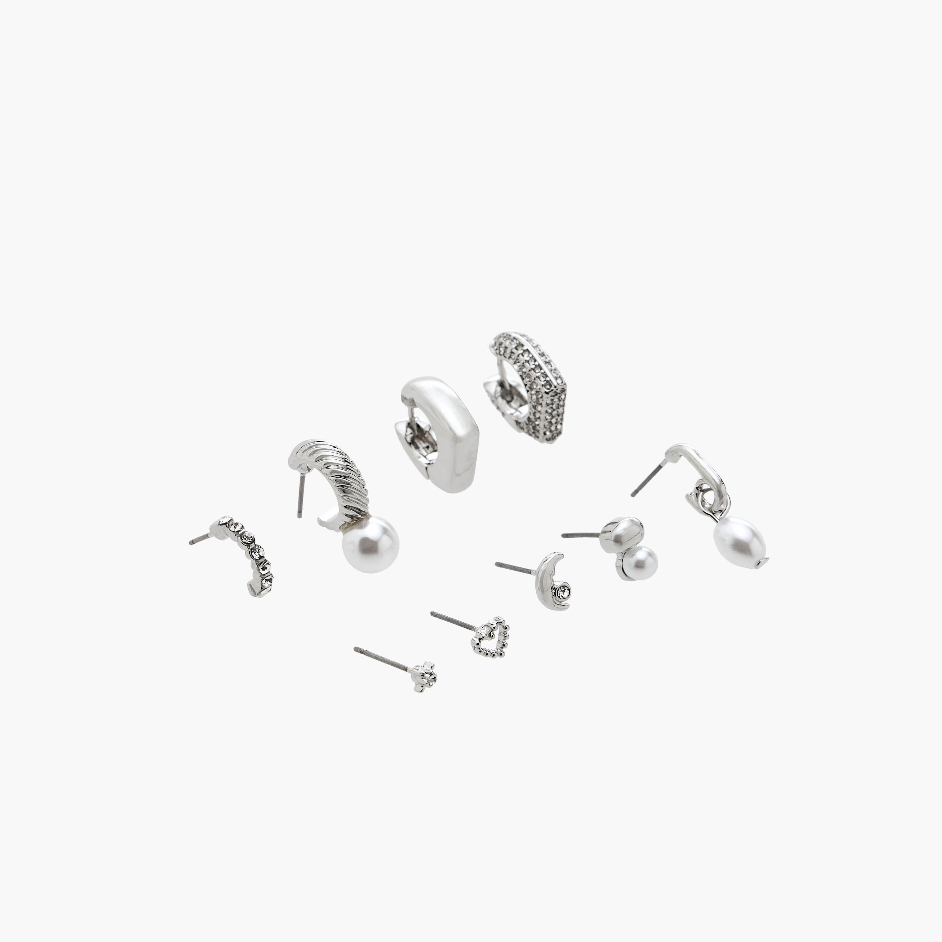Flora Bella Pack of 9 Gold Tone Assorted Earrings-women-watchesandjewellery-jewellery-earrings-image-2