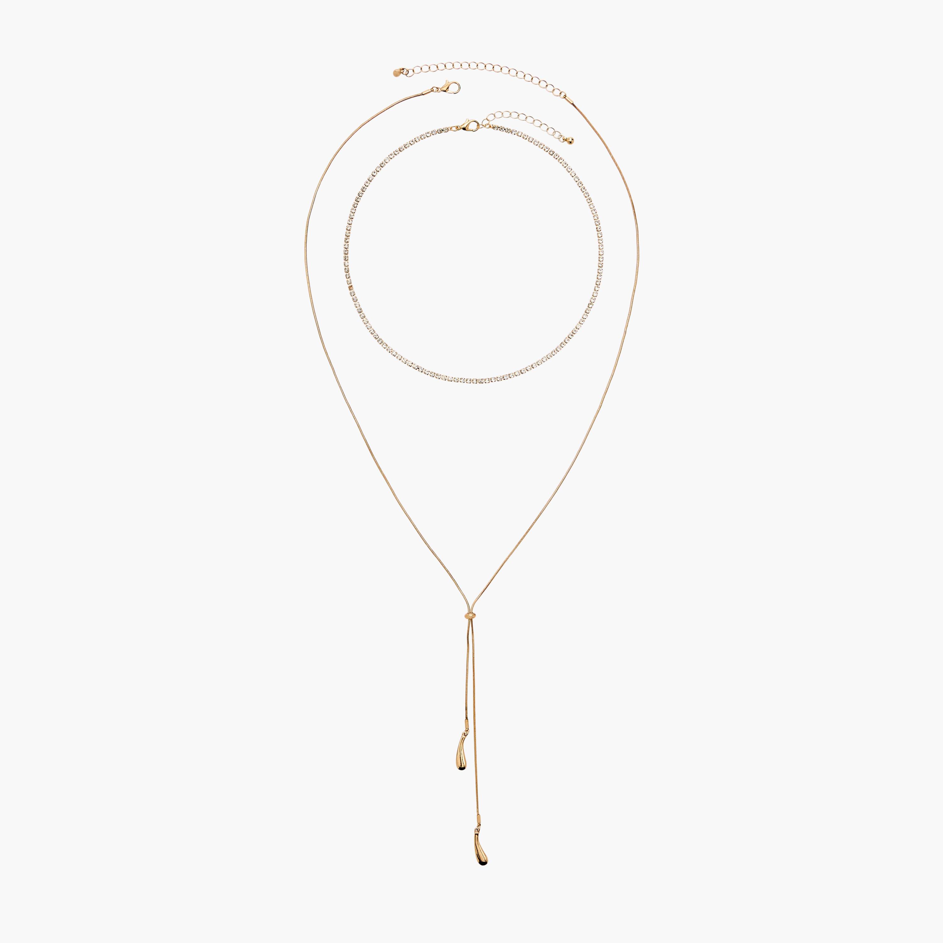 Flora Bella Metal Assorted Necklace - Set of 2-women-watchesandjewellery-jewellery-necklacesandpendants-image-1