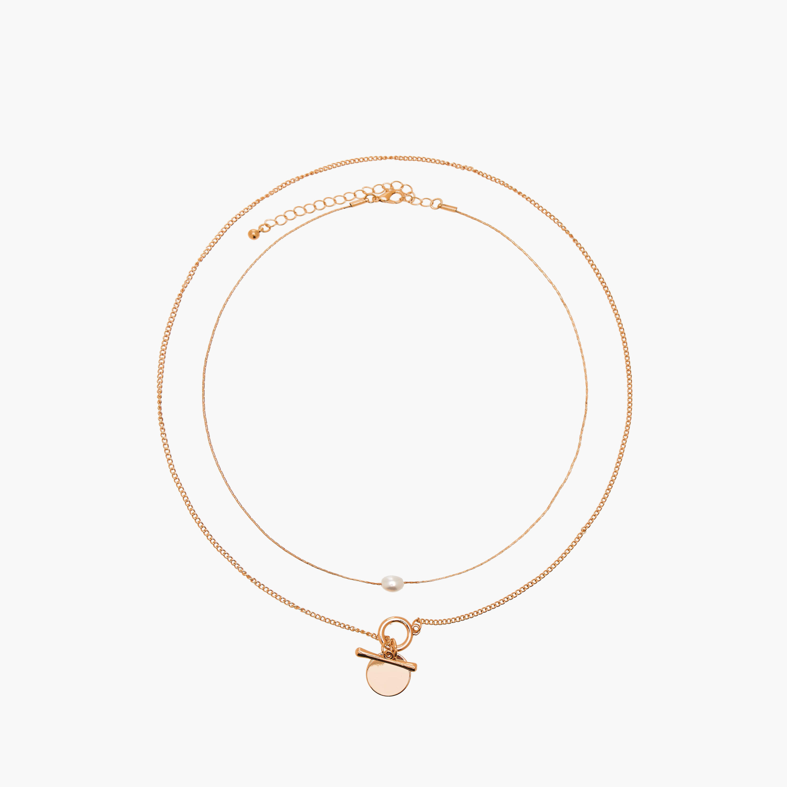 Flora Bella Set of 3 Metallic Pendant Necklace and Earrings-women-watchesandjewellery-jewellery-jewellerysets-image-2