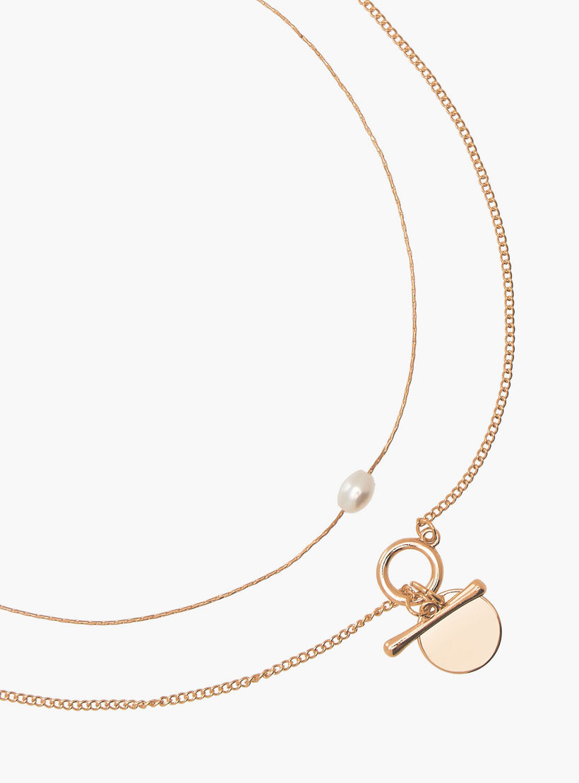 Flora Bella Set of 3 Metallic Pendant Necklace and Earrings-women-watchesandjewellery-jewellery-jewellerysets-image-5