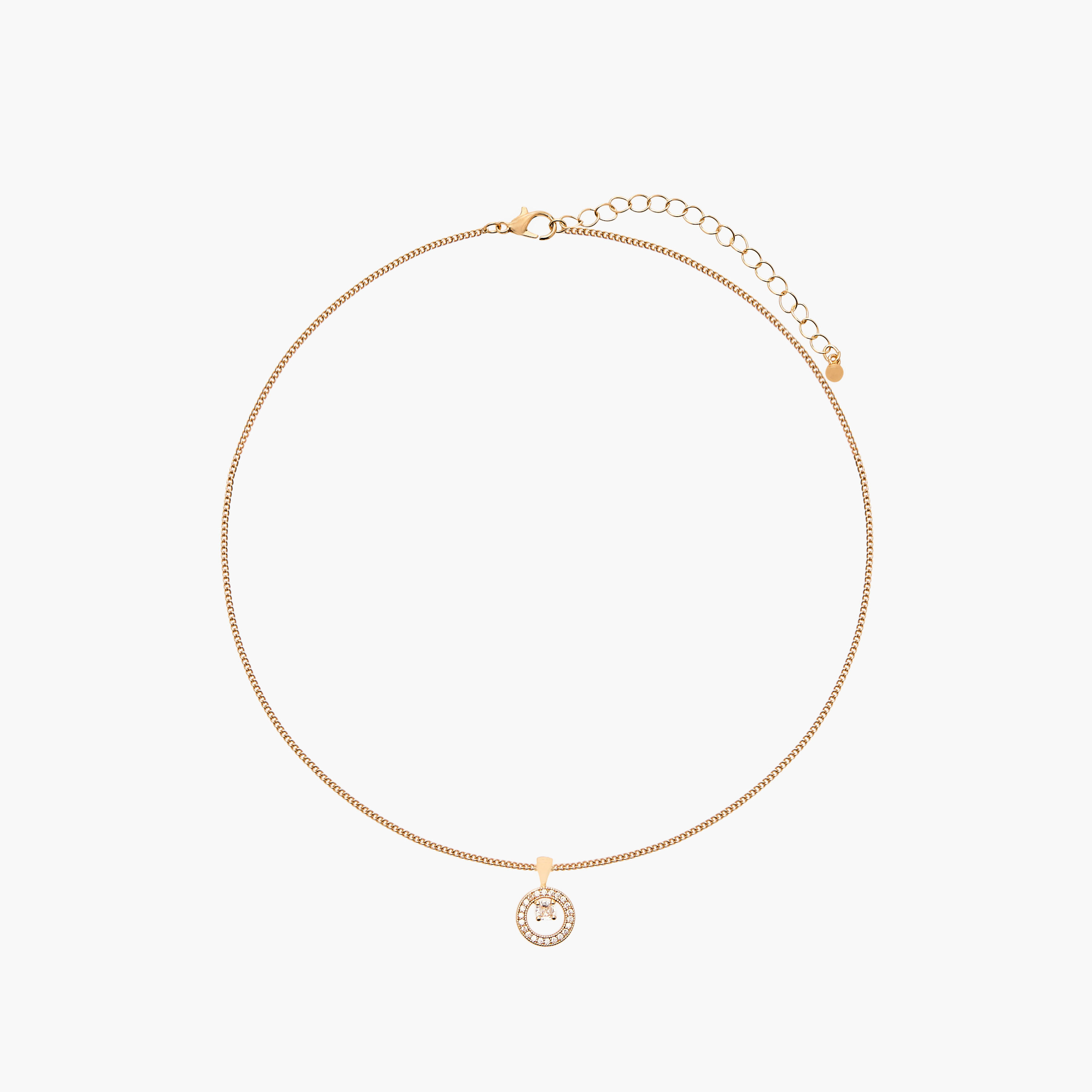 طقم عقد وحلق معدن بتزيينات قطعتين من فلورا بيلا-women-watchesandjewellery-jewellery-jewellerysets-image-2