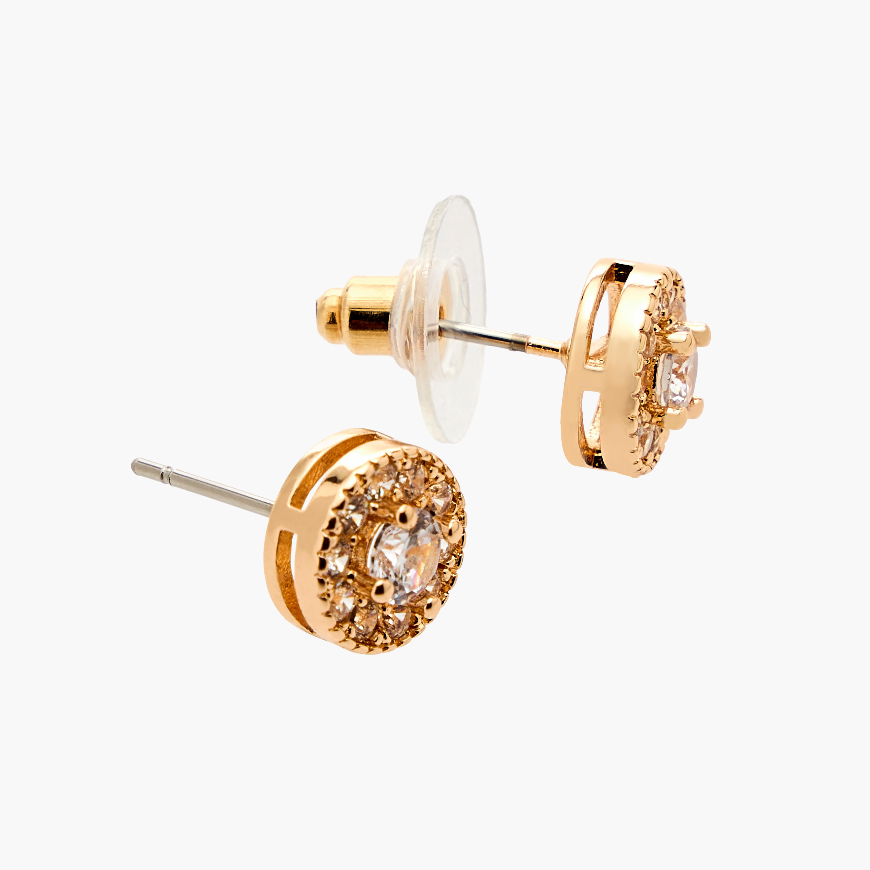 طقم عقد وحلق معدن بتزيينات قطعتين من فلورا بيلا-women-watchesandjewellery-jewellery-jewellerysets-image-7