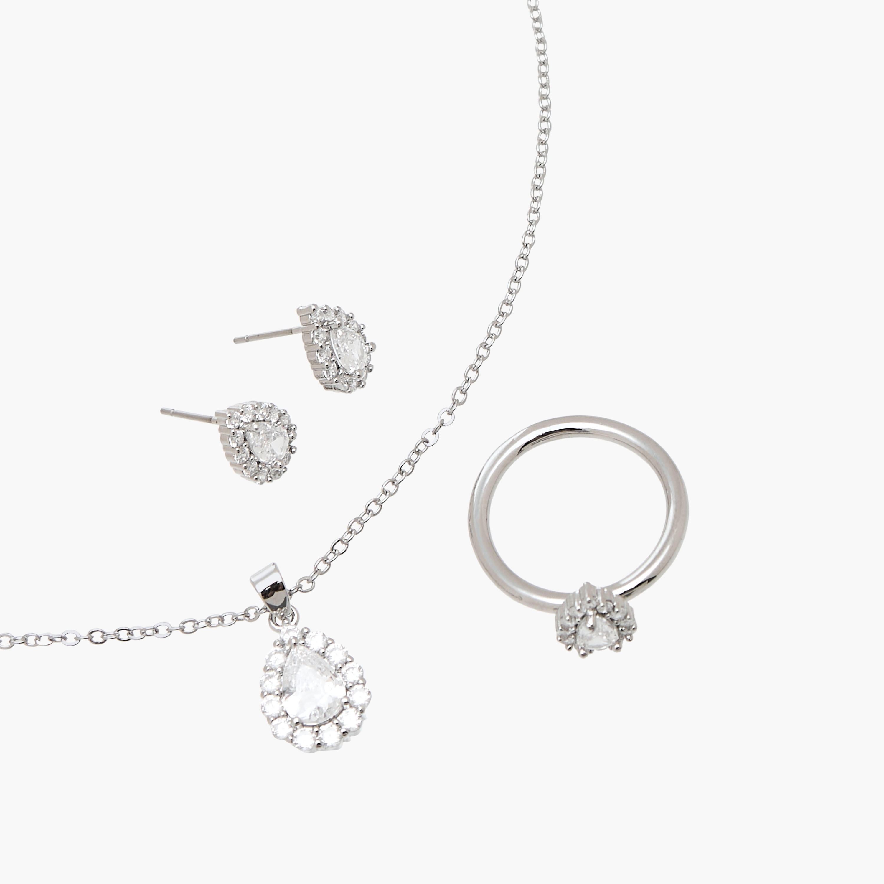 طقم مجوهرات ميتاليك 3 قطع من فلورا بيلا-women-watchesandjewellery-jewellery-jewellerysets-image-5