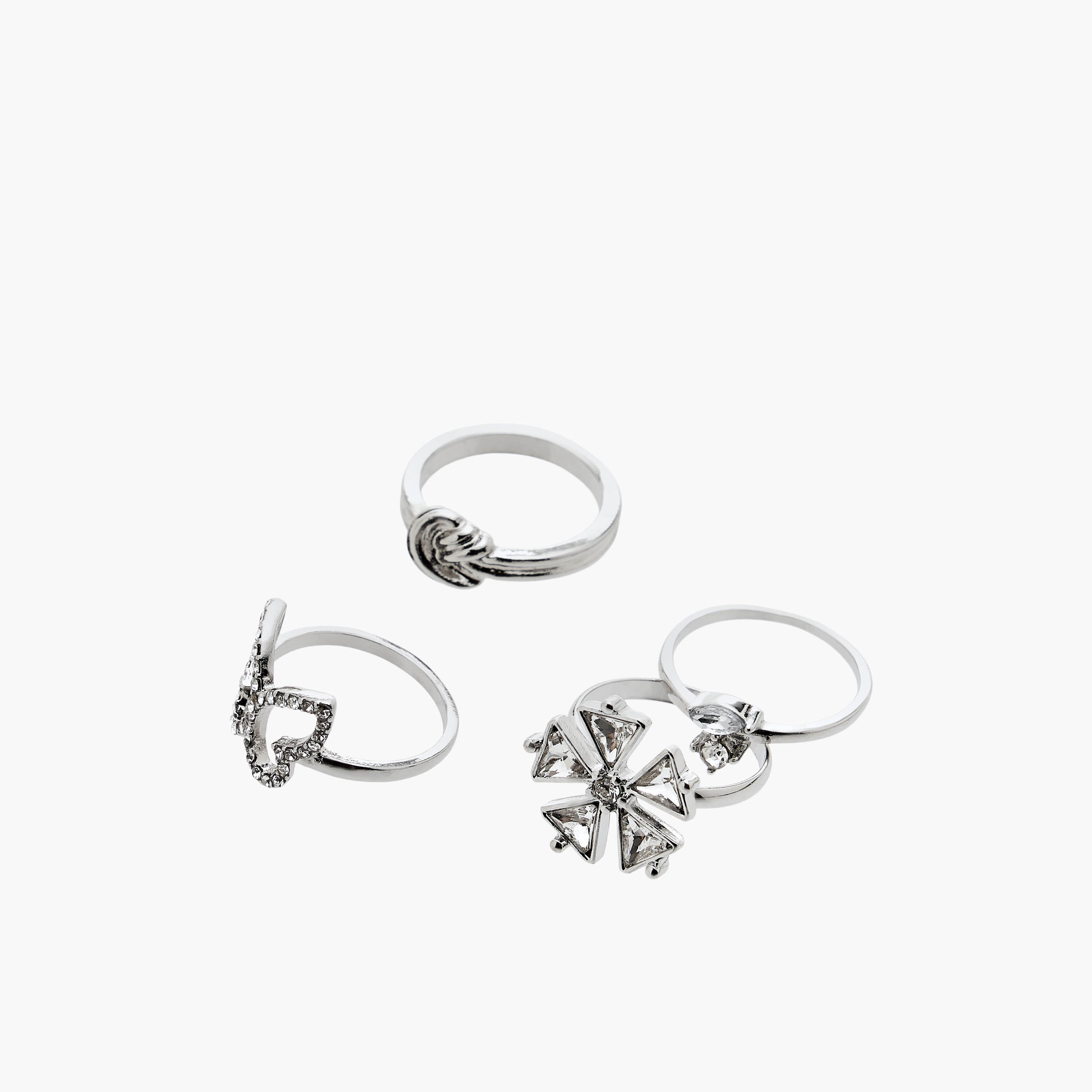 Flora Bella Assorted Metal Ring - Set of 6-women-watchesandjewellery-jewellery-rings-image-2