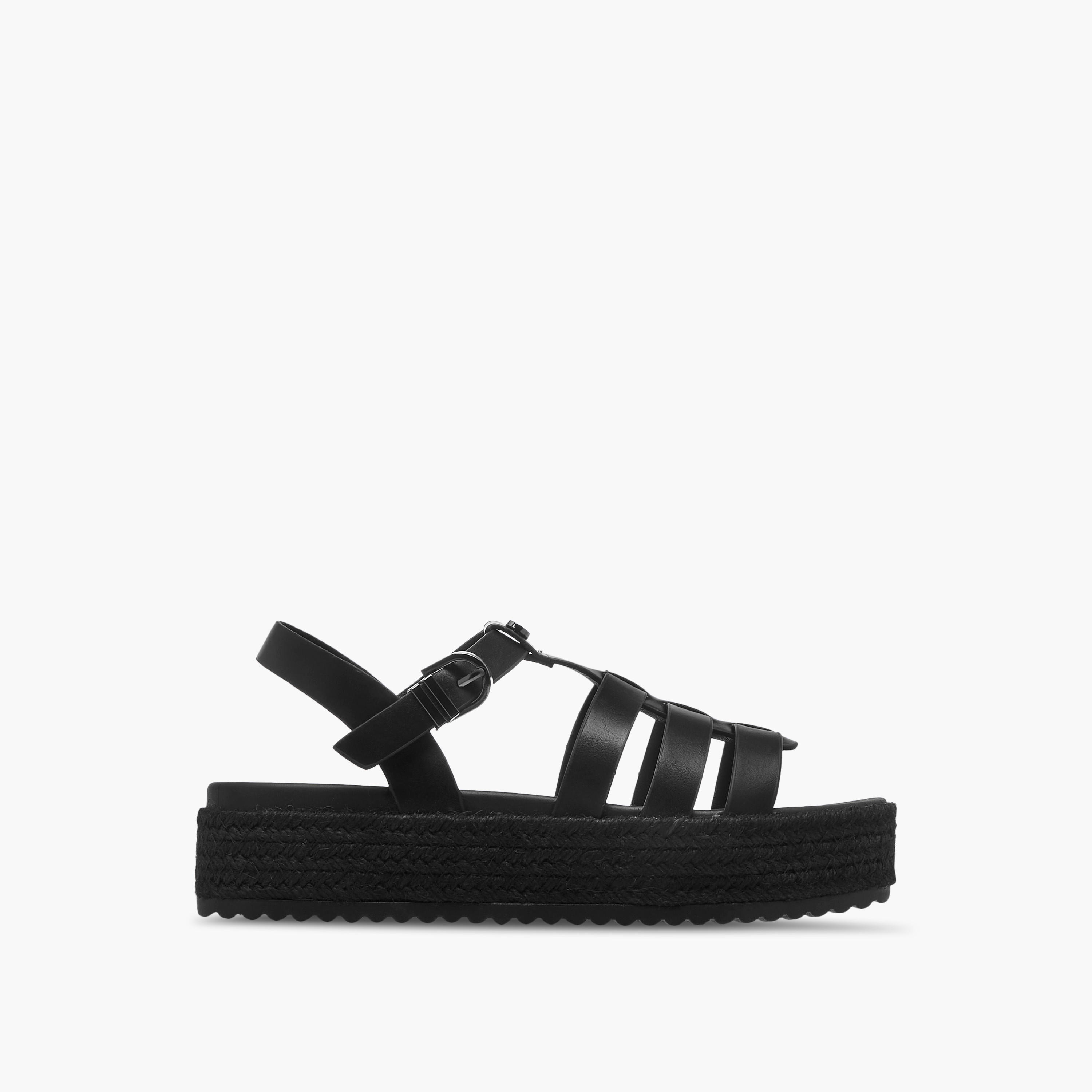 Celeste Women's Solid Flatform Sandals with Buckle Closure-women-shoes-heels-image-3