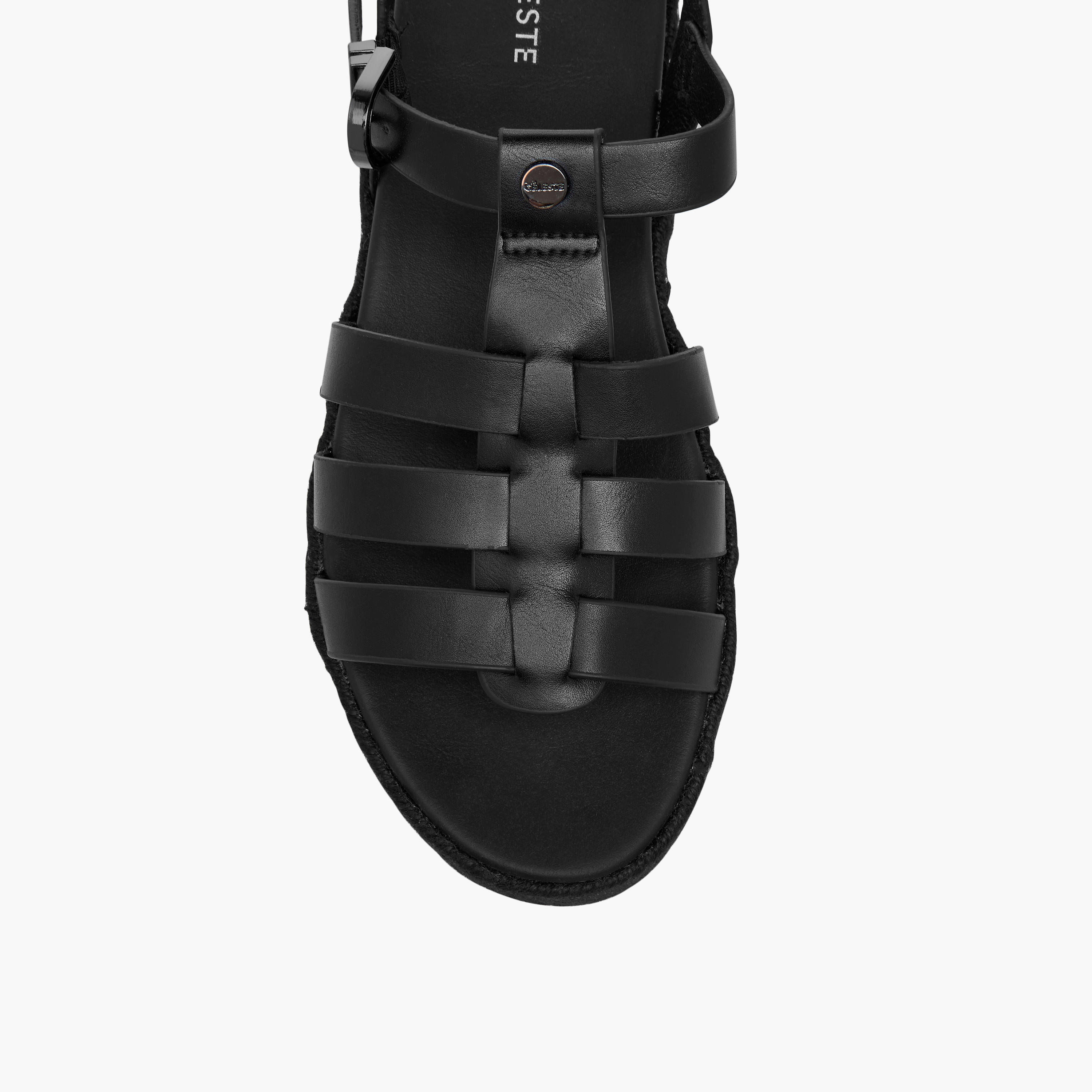 Celeste Women's Solid Flatform Sandals with Buckle Closure-women-shoes-heels-image-4