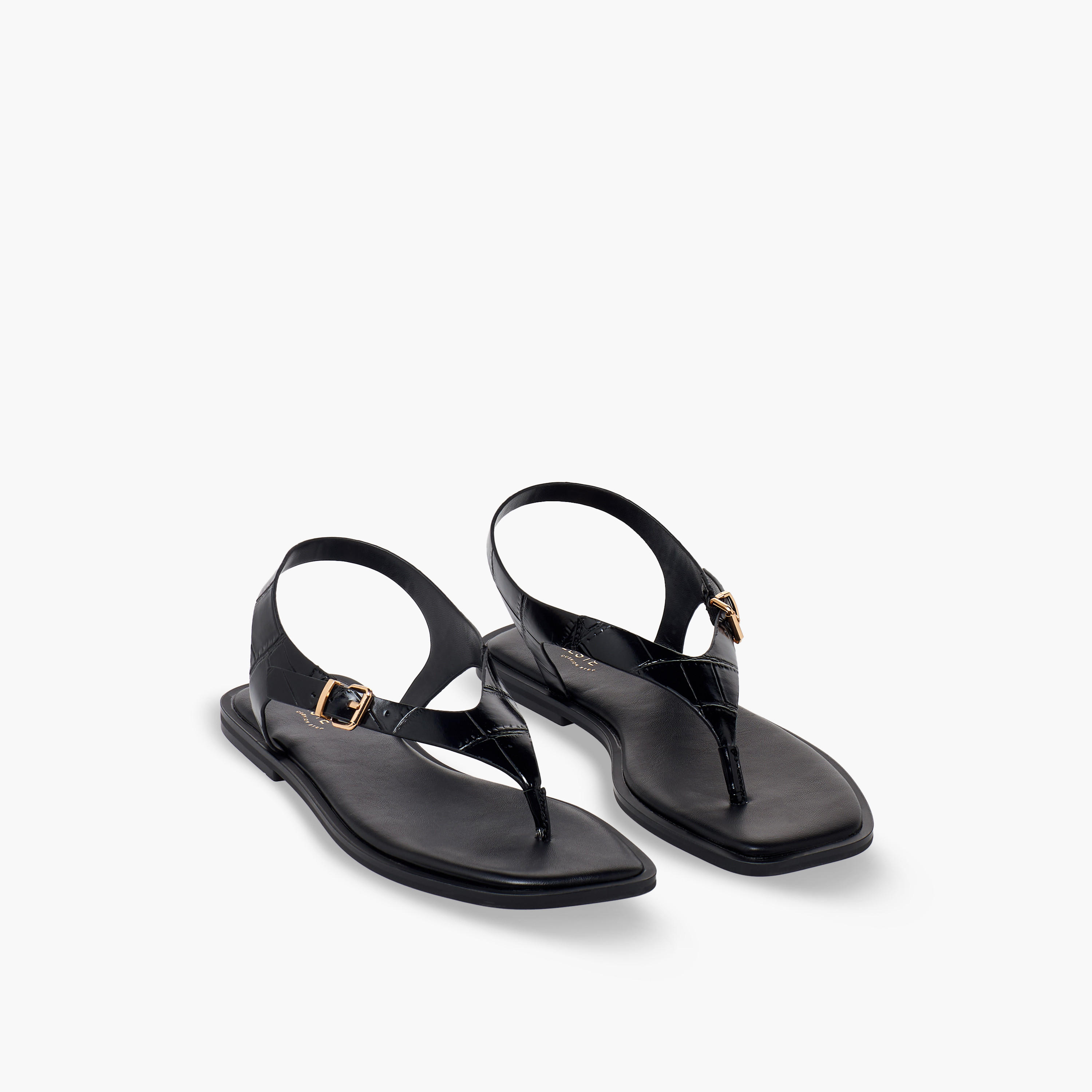 صندل بارز الملمس بحزام بإبزيم للنساء من سيليست-women-shoes-sandals-flats-image-1