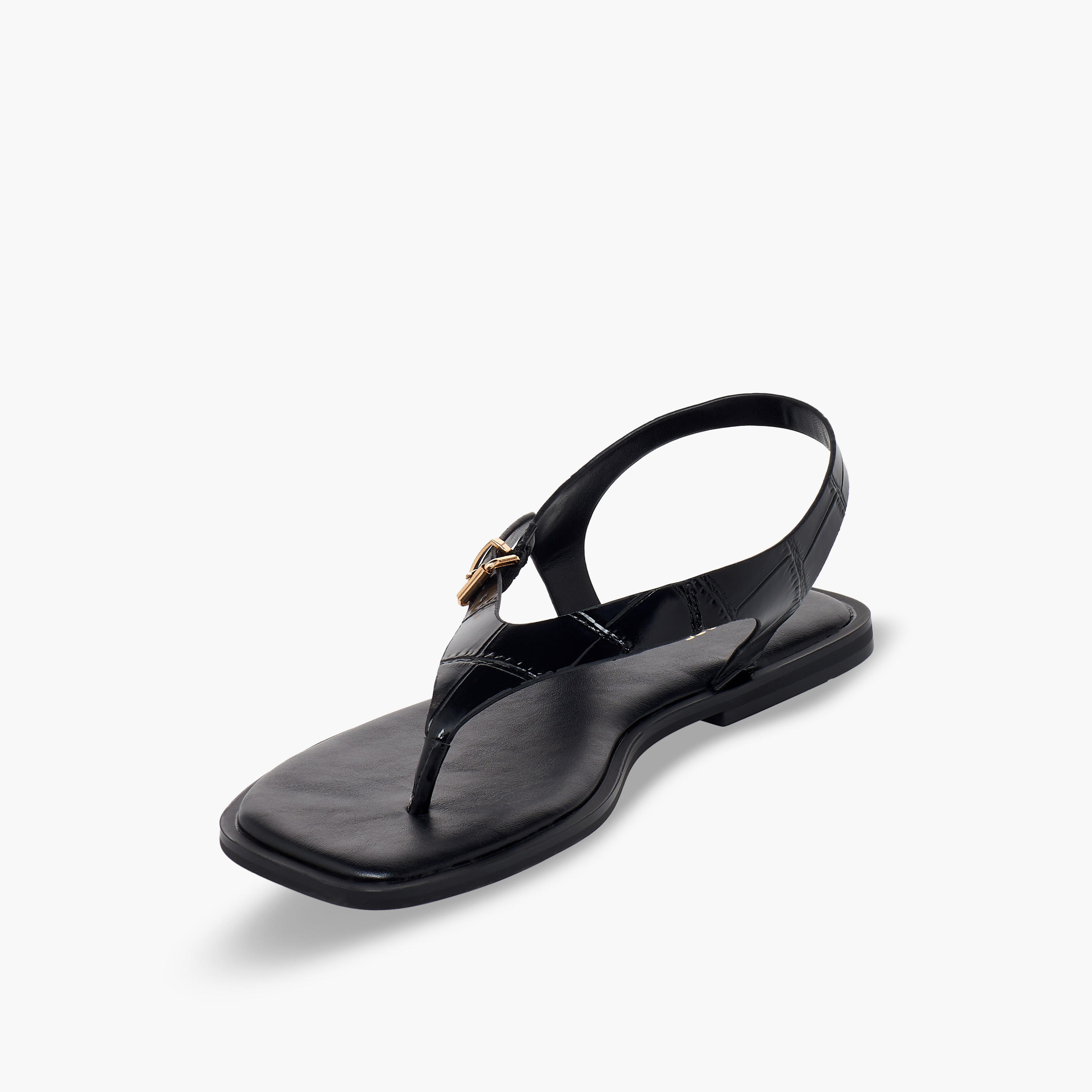 صندل بارز الملمس بحزام بإبزيم للنساء من سيليست-women-shoes-sandals-flats-image-4