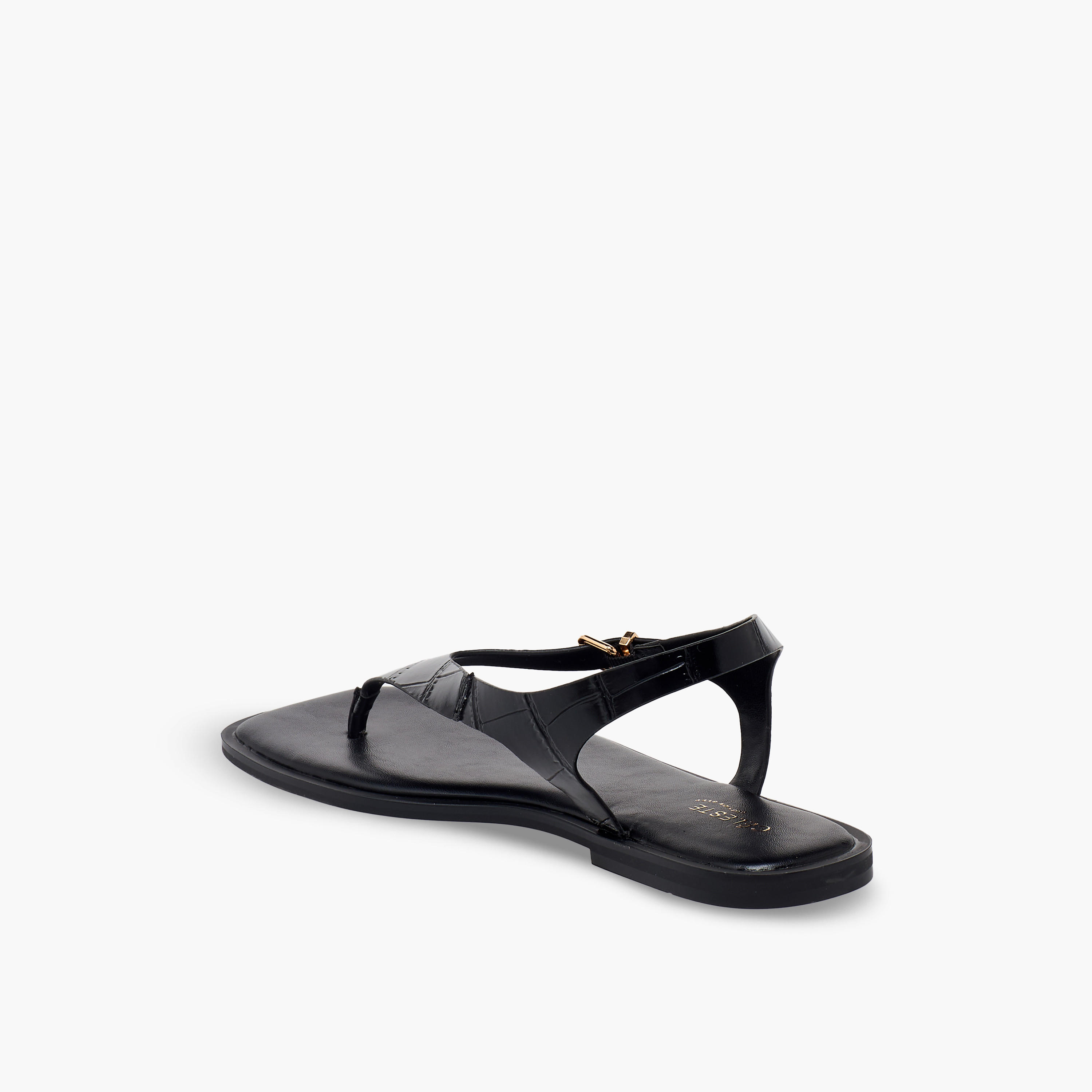 صندل بارز الملمس بحزام بإبزيم للنساء من سيليست-women-shoes-sandals-flats-image-5
