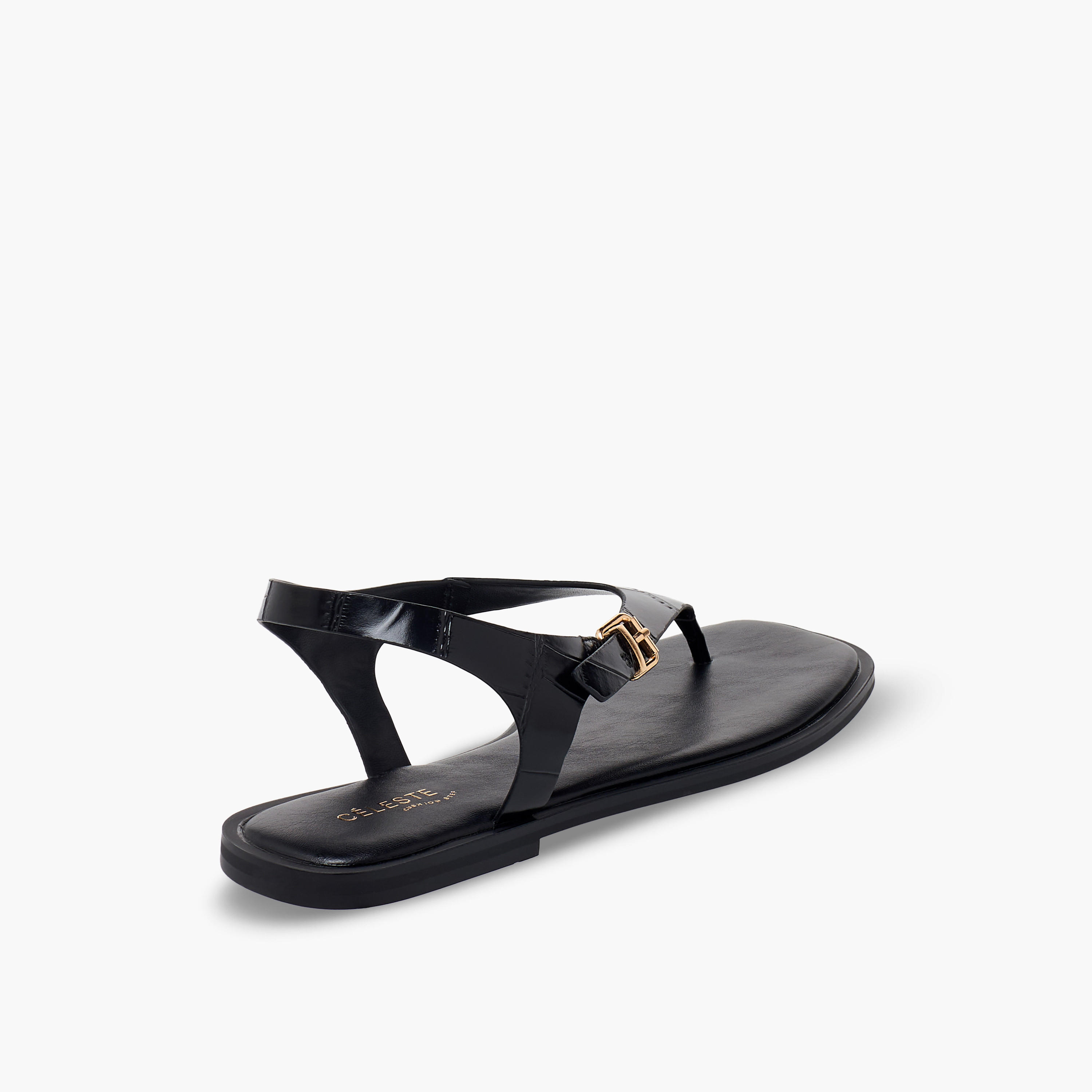 صندل بارز الملمس بحزام بإبزيم للنساء من سيليست-women-shoes-sandals-flats-image-6