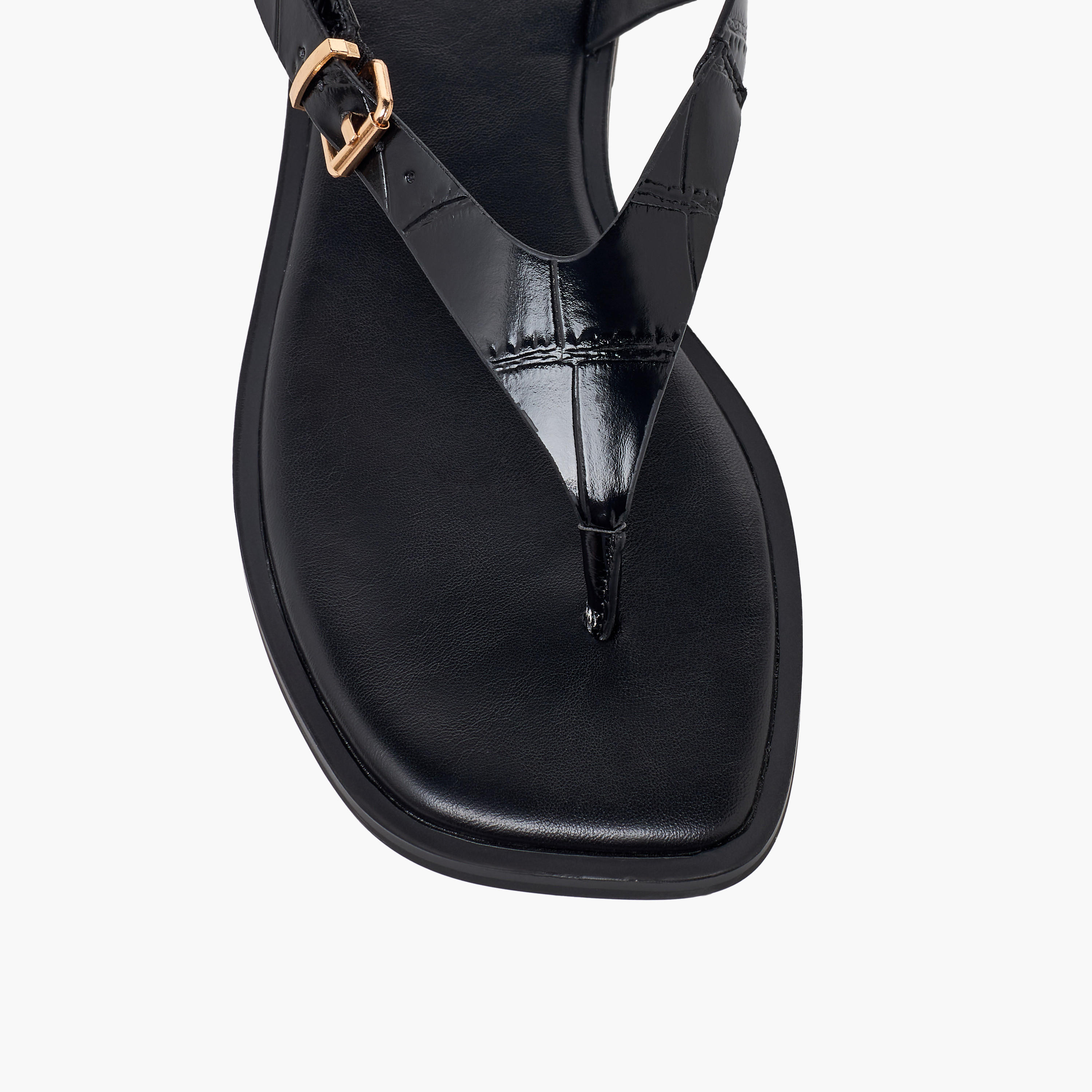 صندل بارز الملمس بحزام بإبزيم للنساء من سيليست-women-shoes-sandals-flats-image-7