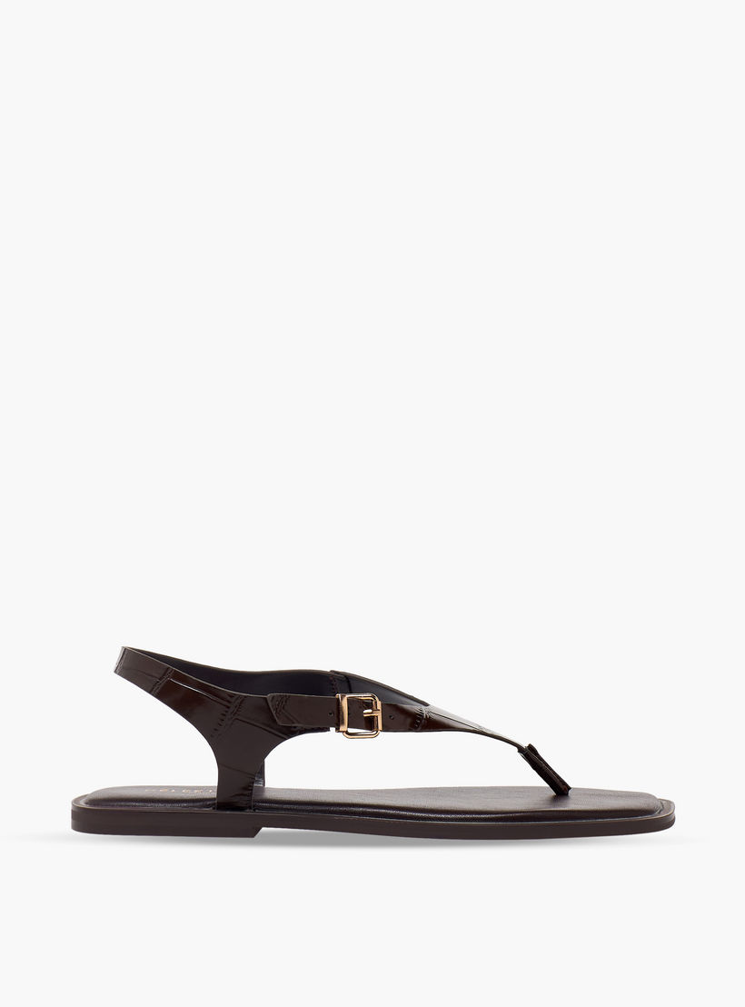 صندل بارز الملمس بحزام بإبزيم للنساء من سيليست-women-shoes-sandals-flats-image-3