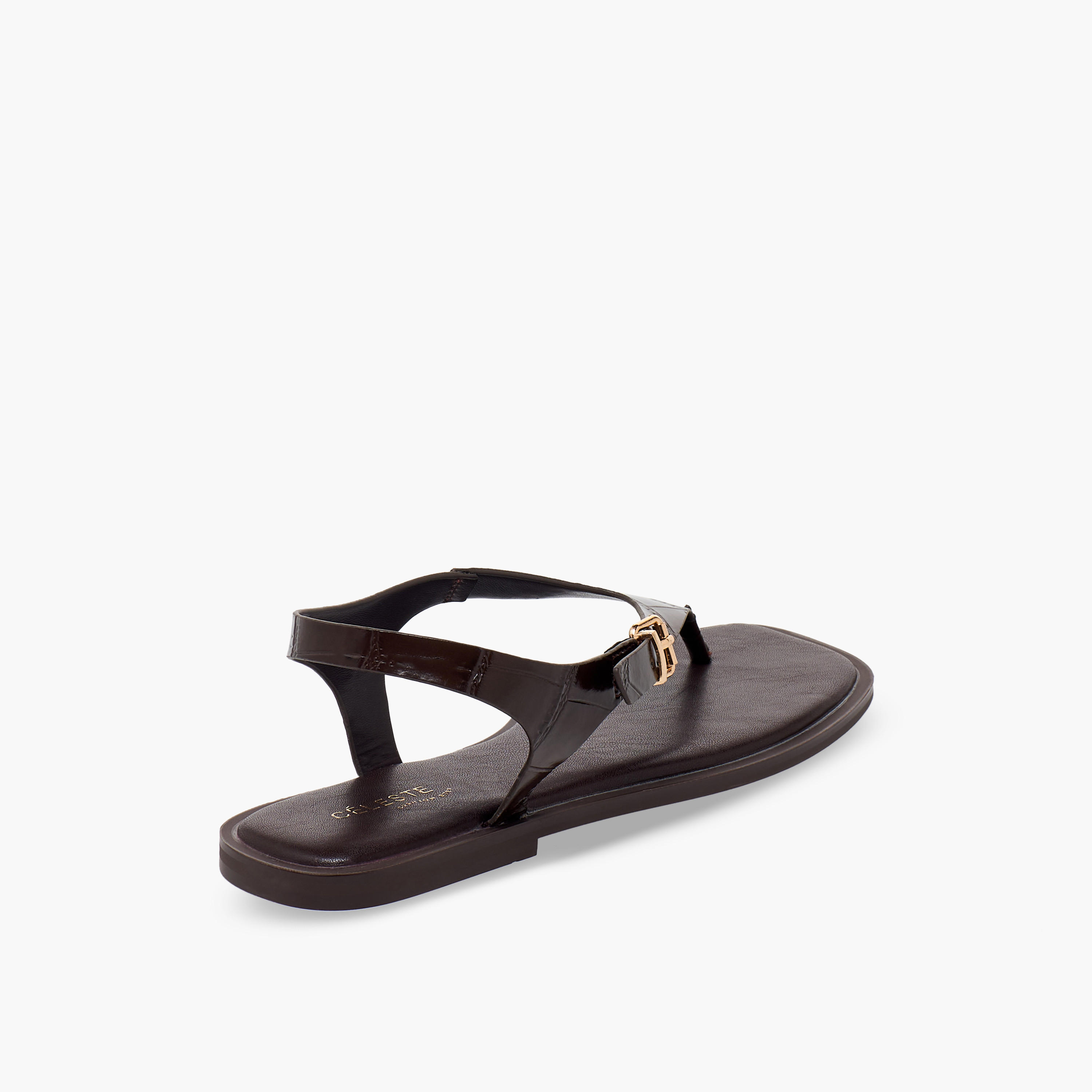 صندل بارز الملمس بحزام بإبزيم للنساء من سيليست-women-shoes-sandals-flats-image-6