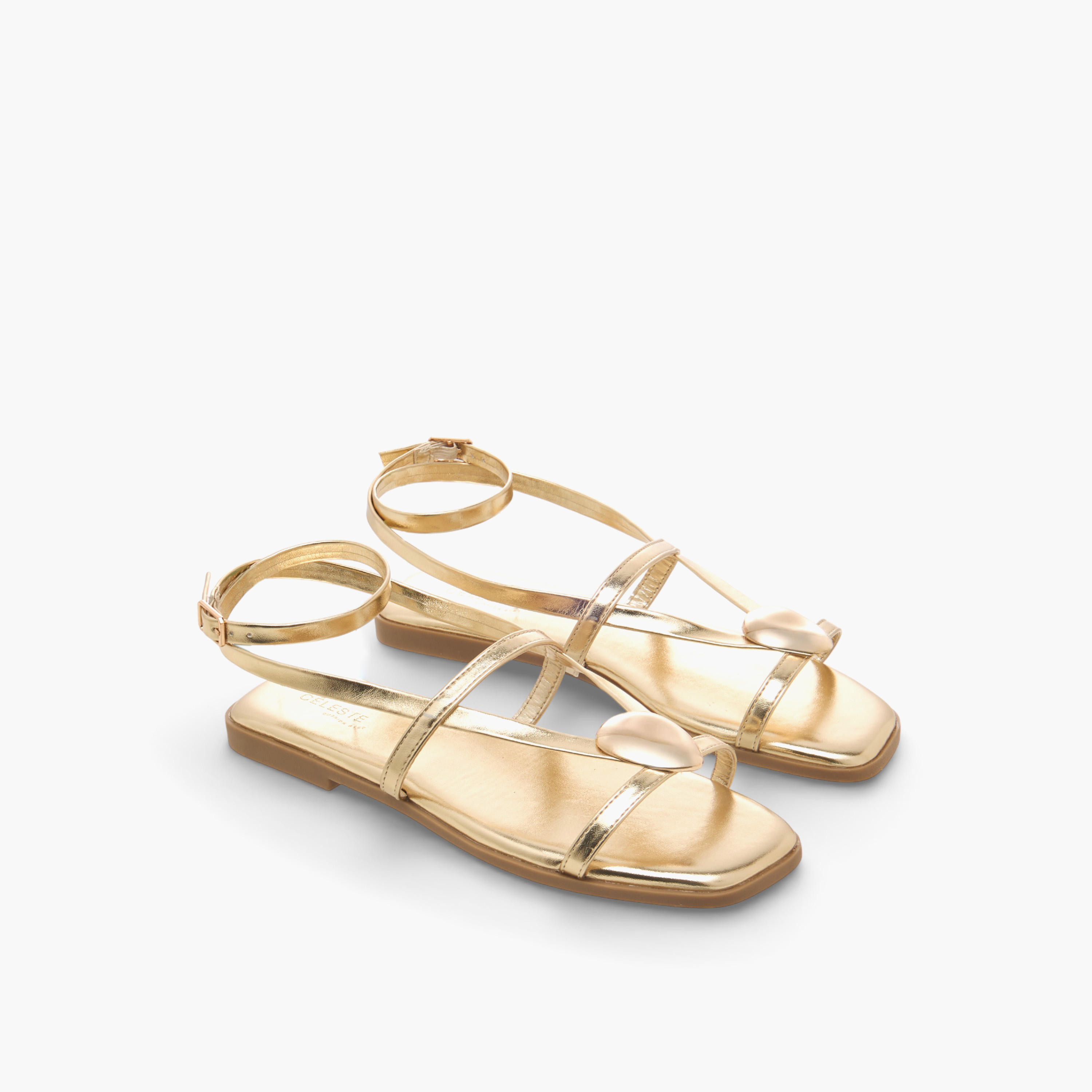 صندل مسطح بحزام كاحل للنساء من سيليست-women-shoes-flats-sandals-image-1