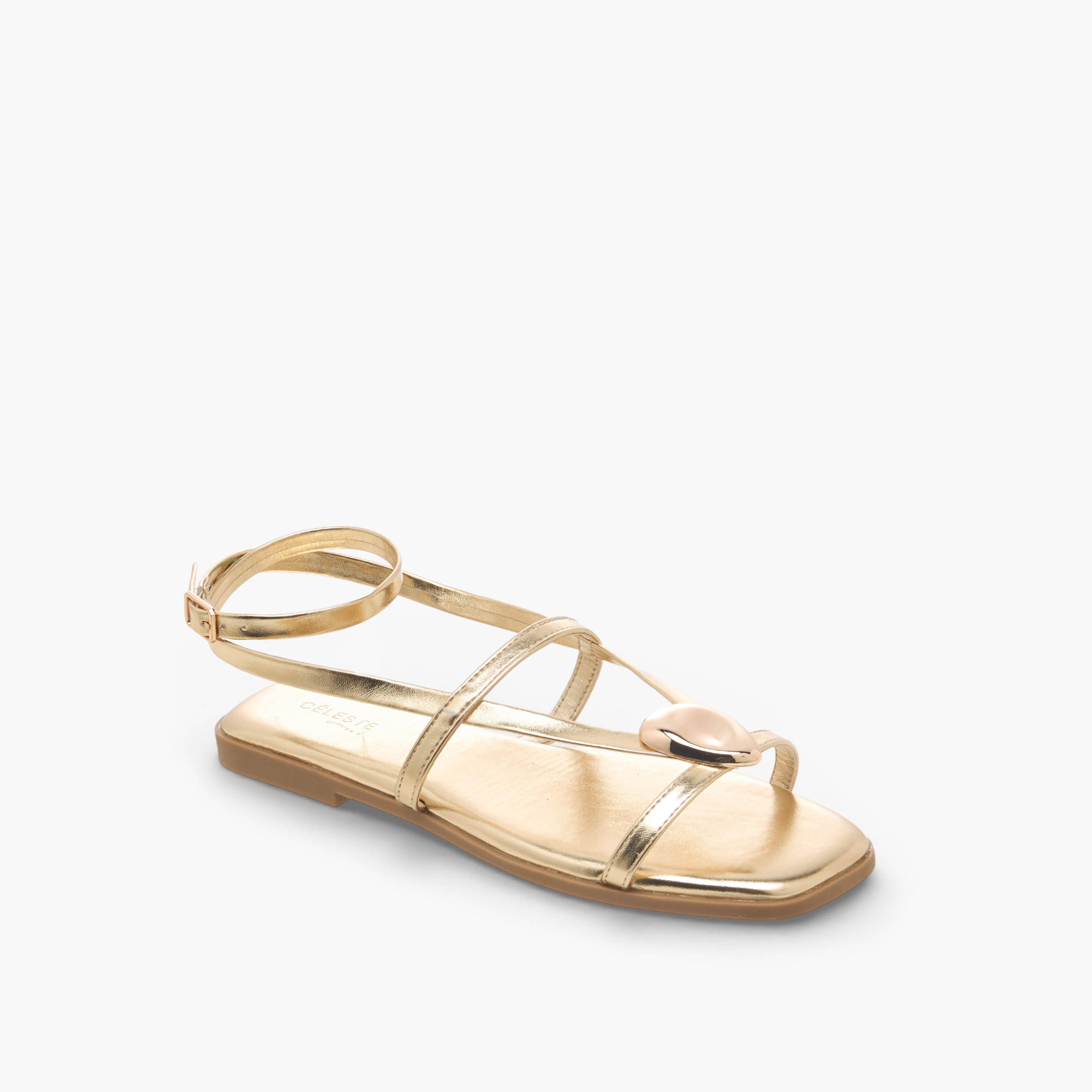 صندل مسطح بحزام كاحل للنساء من سيليست-women-shoes-flats-sandals-image-2