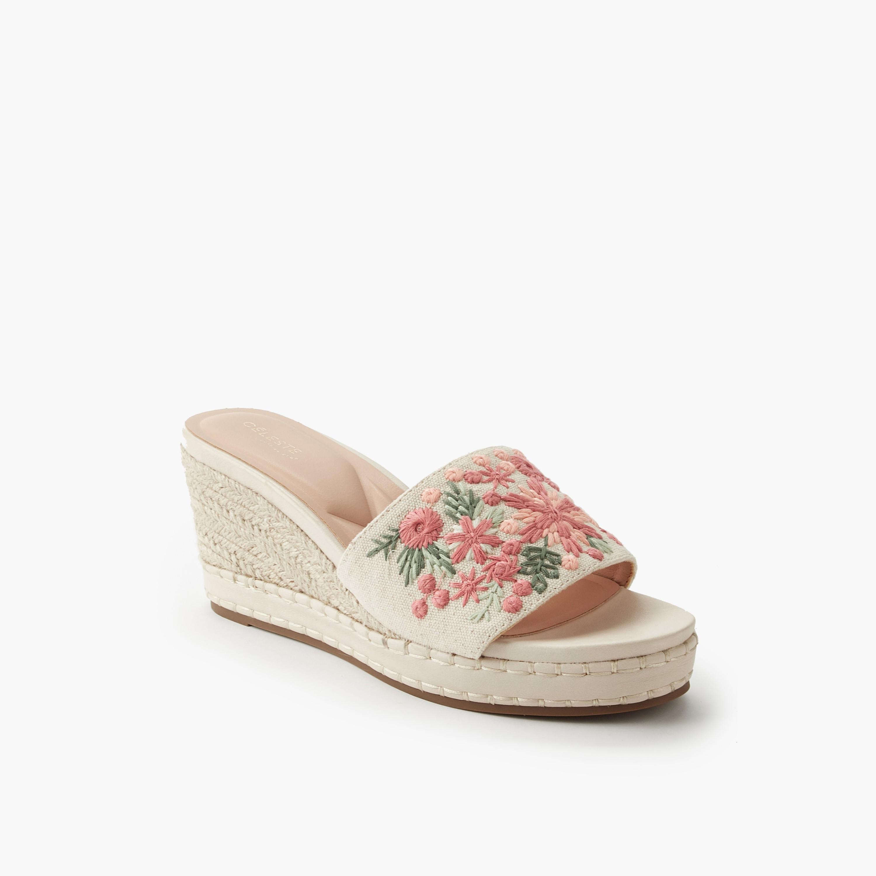 Celeste Women Embroidered Wedge Sandals-women-shoes-sandals-heeled-image-2