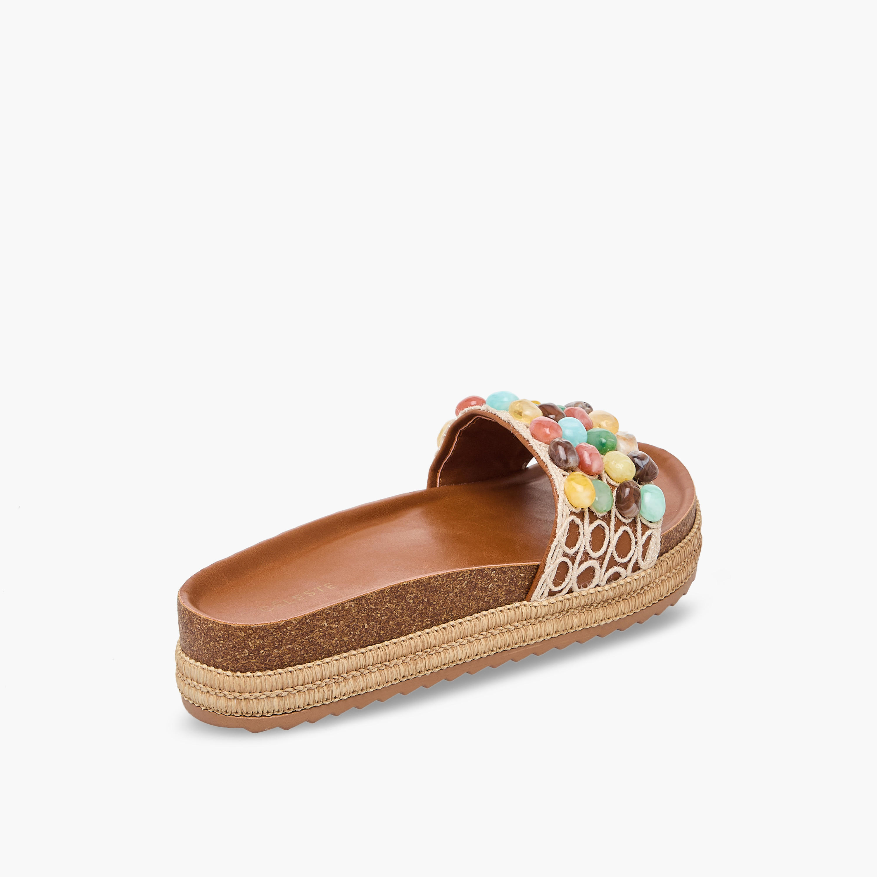 صندل إسبادريل سهل الارتداء بأحزمة مزينة بالخرز للنساء من سيليست-women-shoes-sandals-flats-image-6