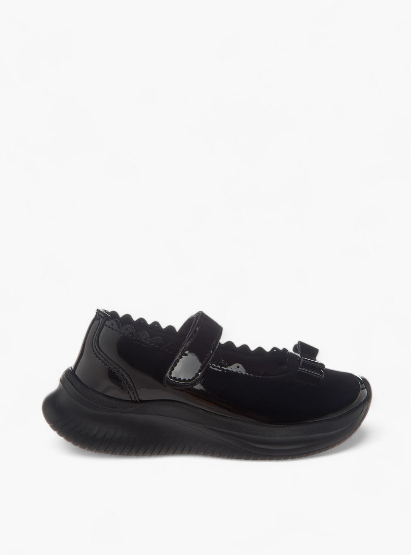 حذاء مدرسي بشريط إغلاق لاصق وفيونكة من داش-girls-shoes-maryjanes-image-3