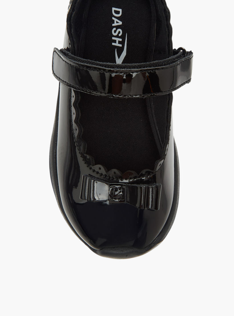 حذاء مدرسي بشريط إغلاق لاصق وفيونكة من داش-girls-shoes-maryjanes-image-4