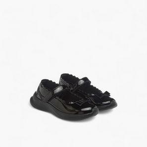 Dash Bow Accent School Shoes with Hook and Loop Closure-girls-shoes-schoolshoes-image-1