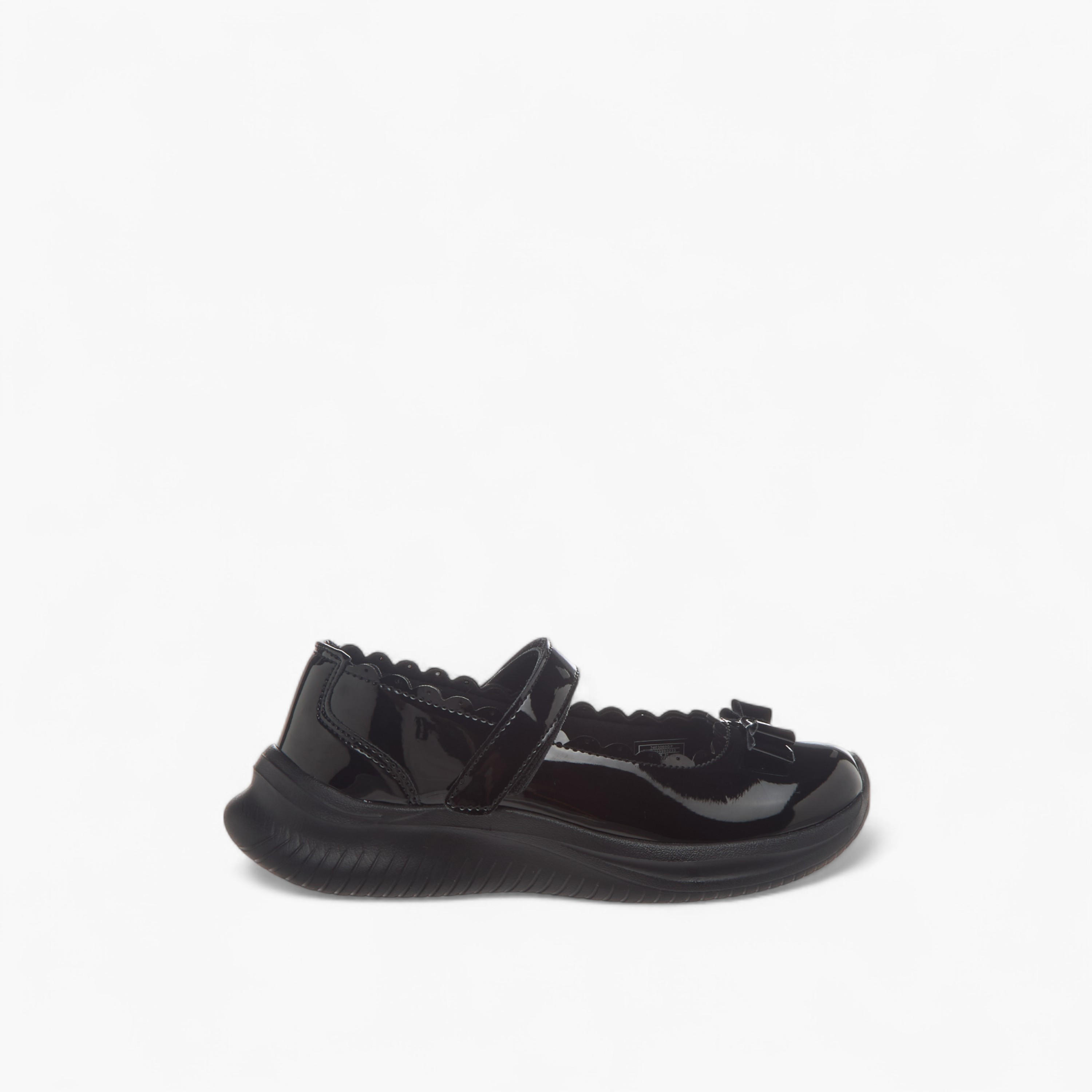 Dash Bow Accent School Shoes with Hook and Loop Closure-girls-shoes-maryjanes-image-3