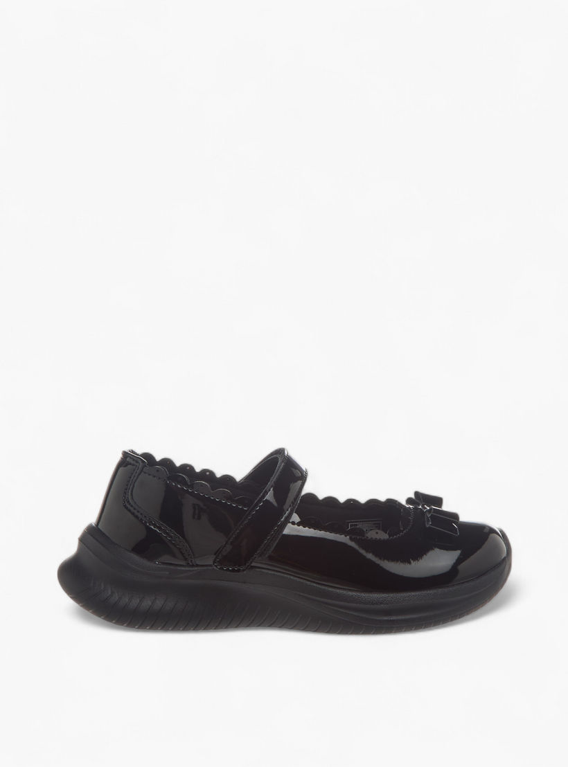 Dash Bow Accent School Shoes with Hook and Loop Closure-girls-shoes-maryjanes-image-3