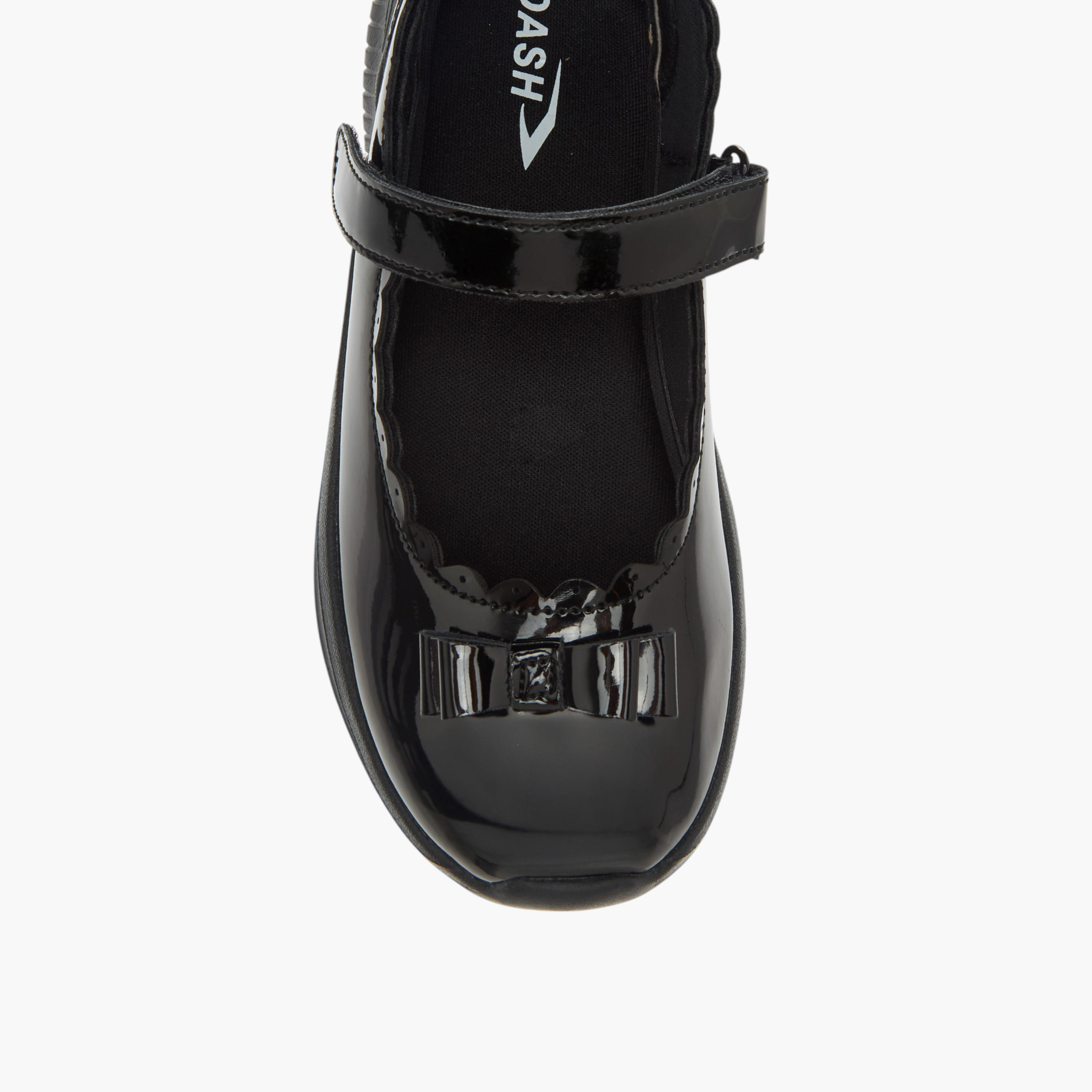 Dash Bow Accent School Shoes with Hook and Loop Closure-girls-shoes-maryjanes-image-4
