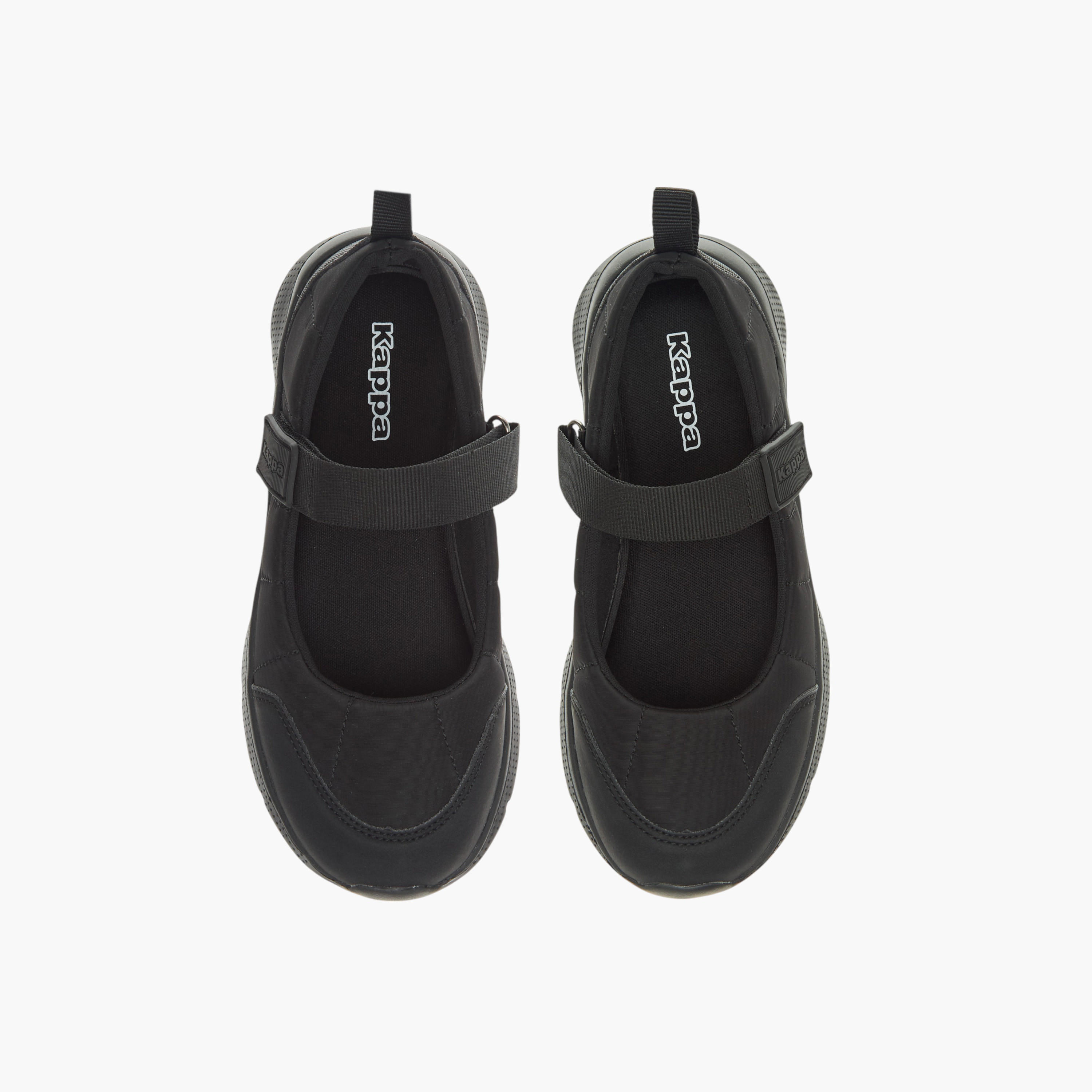 Kappa Girls' Pull Tab Detail School Shoes with Hook and Loop Closure-girls-shoes-maryjanes-image-1