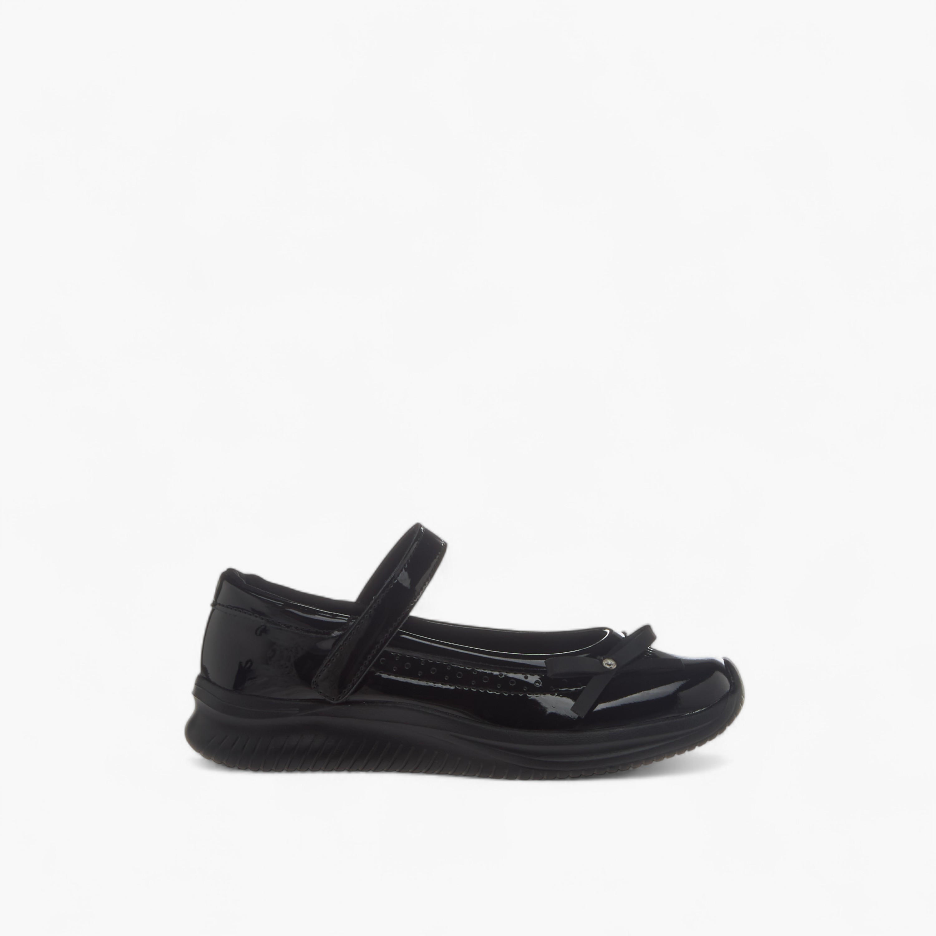 Dash Bow Accent School Shoes with Hook and Loop Closure-girls-shoes-maryjanes-image-3