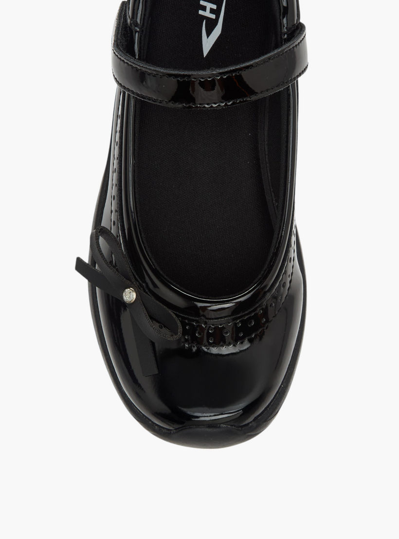 Dash Bow Accent School Shoes with Hook and Loop Closure-girls-shoes-maryjanes-image-4
