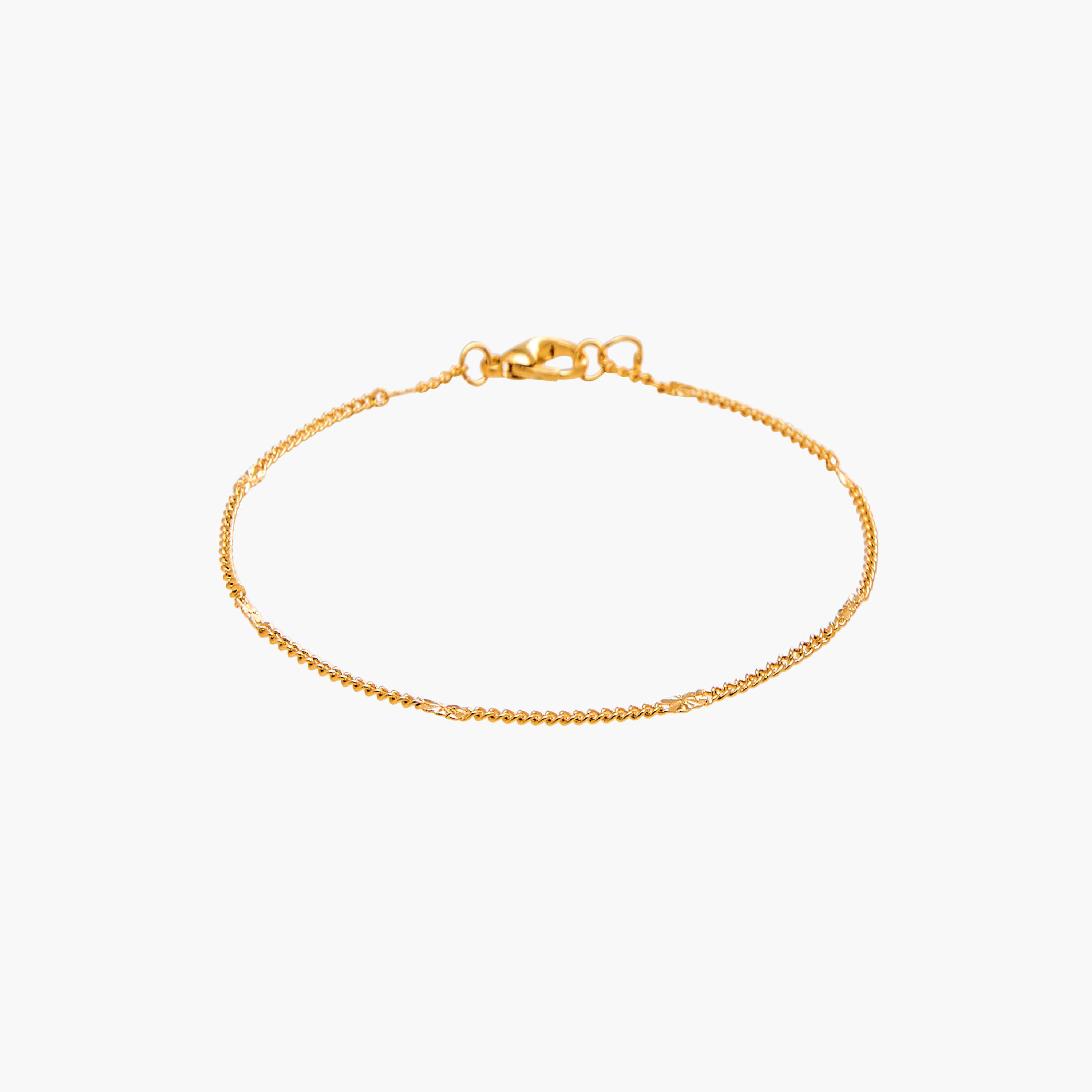 Flora Bella Pack of 3 Metallic Chain Style Bracelet-women-watchesandjewellery-jewellery-banglesandbracelets-image-2