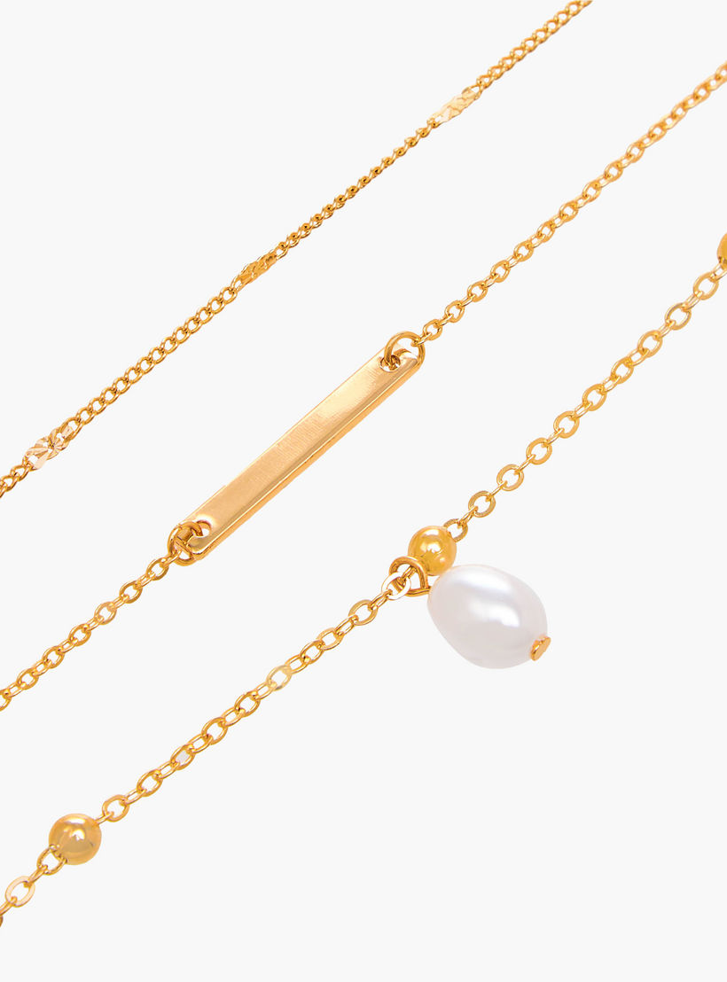 Flora Bella Pack of 3 Metallic Chain Style Bracelet-women-watchesandjewellery-jewellery-banglesandbracelets-image-8